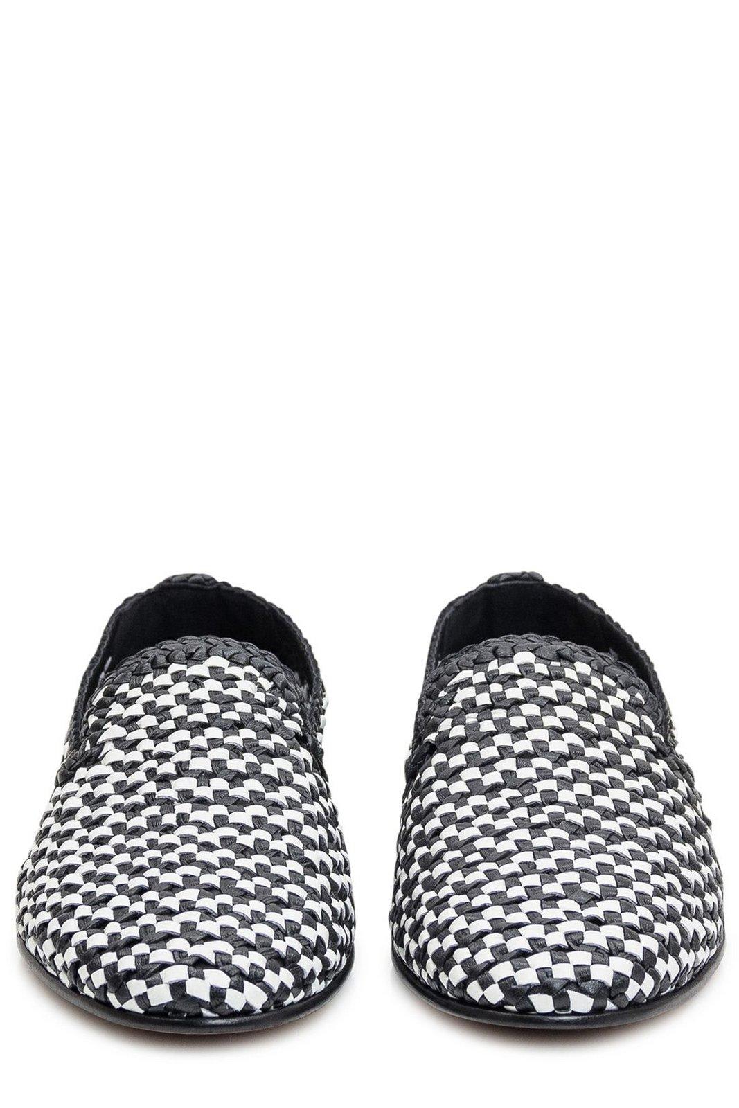 Dolce & Gabbana Formale Woven Leather Loafers