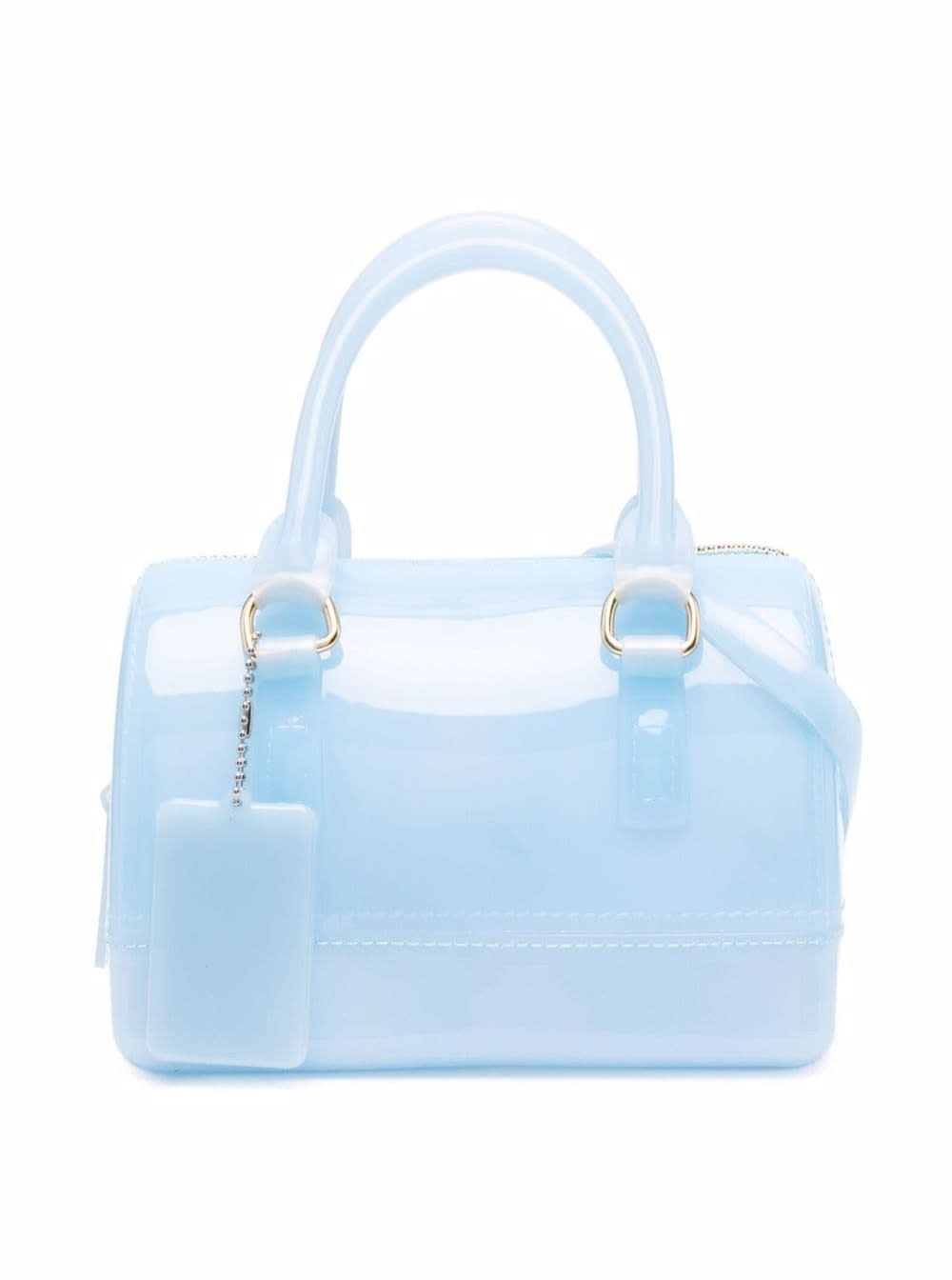 Monnalisa Kids Girls Light Blue Pvc Handbag