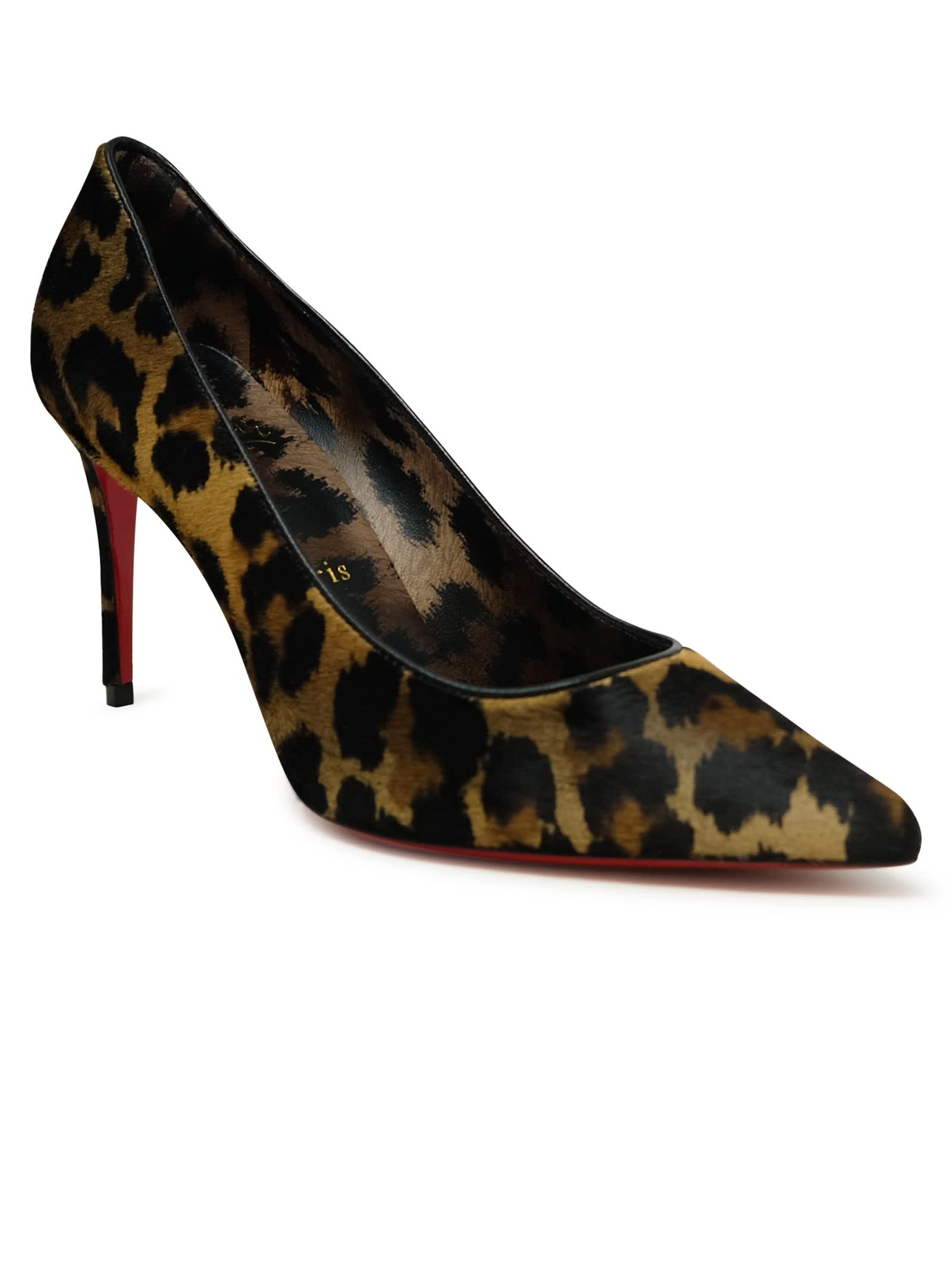 Christian Louboutin Leopard Pony Kitty Kate Pumps In Leopard