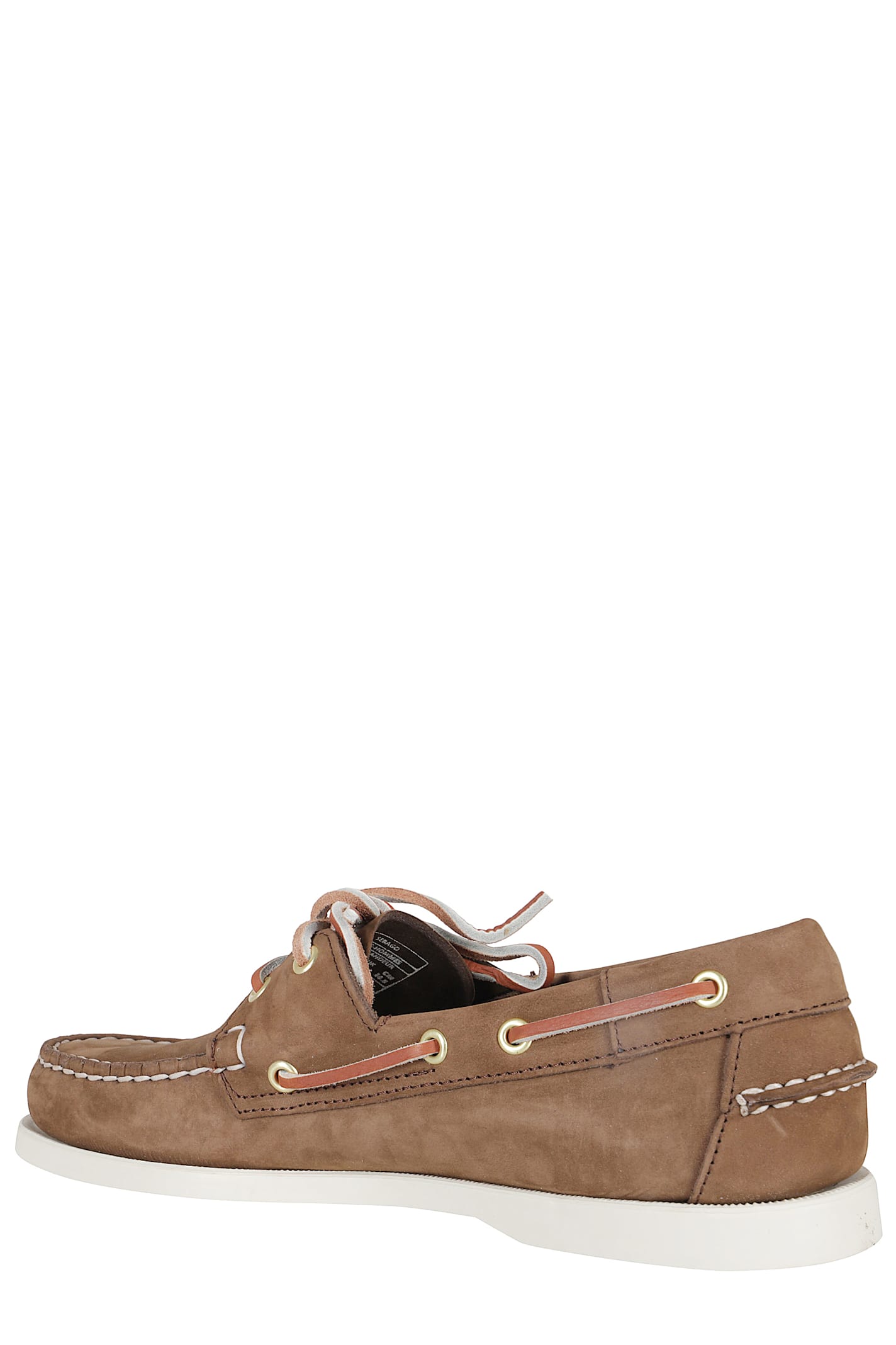 Sebago Docksides Portland Nubuck Boat Shoes In Brown