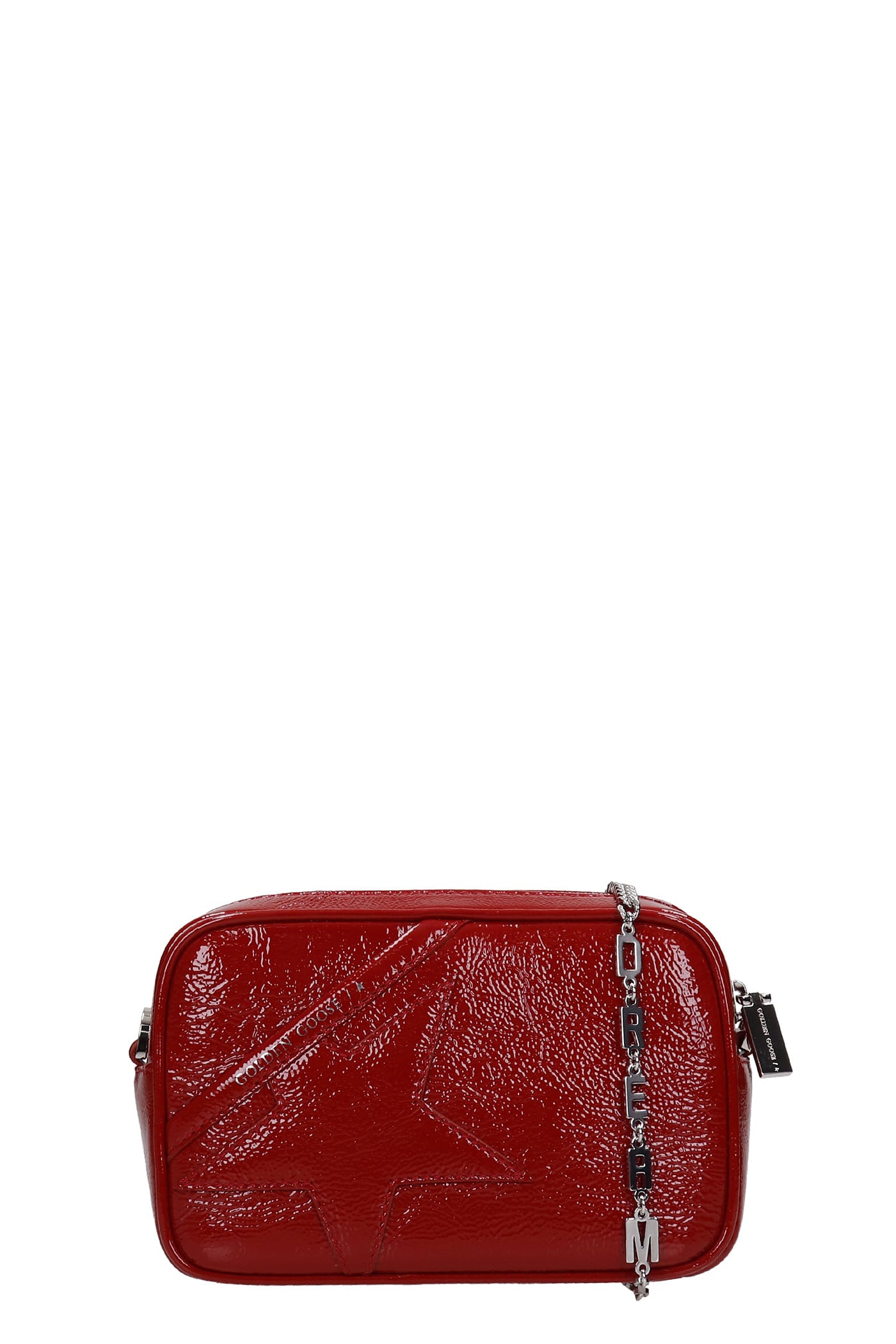 Golden Goose Mini Star Shoulder Bag In Red Patent Leather