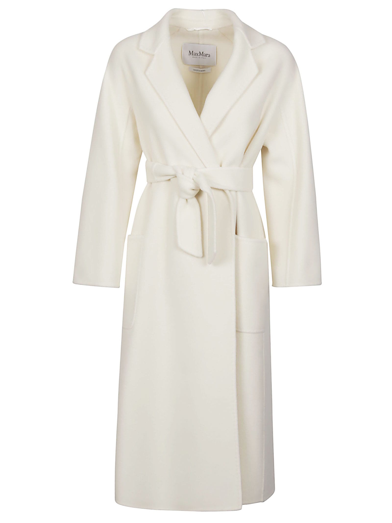 Max Mara Ludmilla2 Coat In Bianco