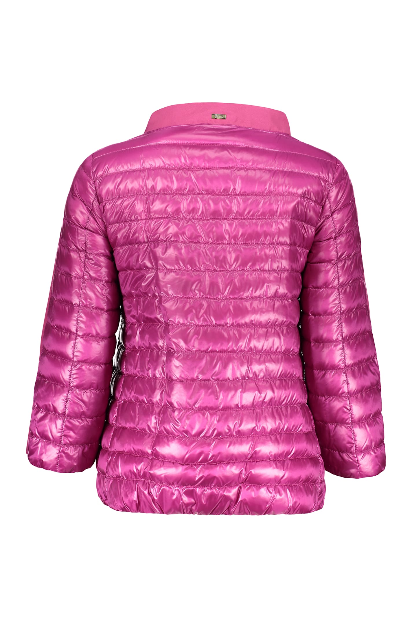 Shop Herno Short Down Jacket In Fuchsia