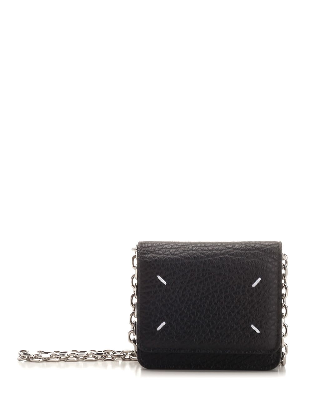 Shop Maison Margiela Four Stitches Small Wallet In Black