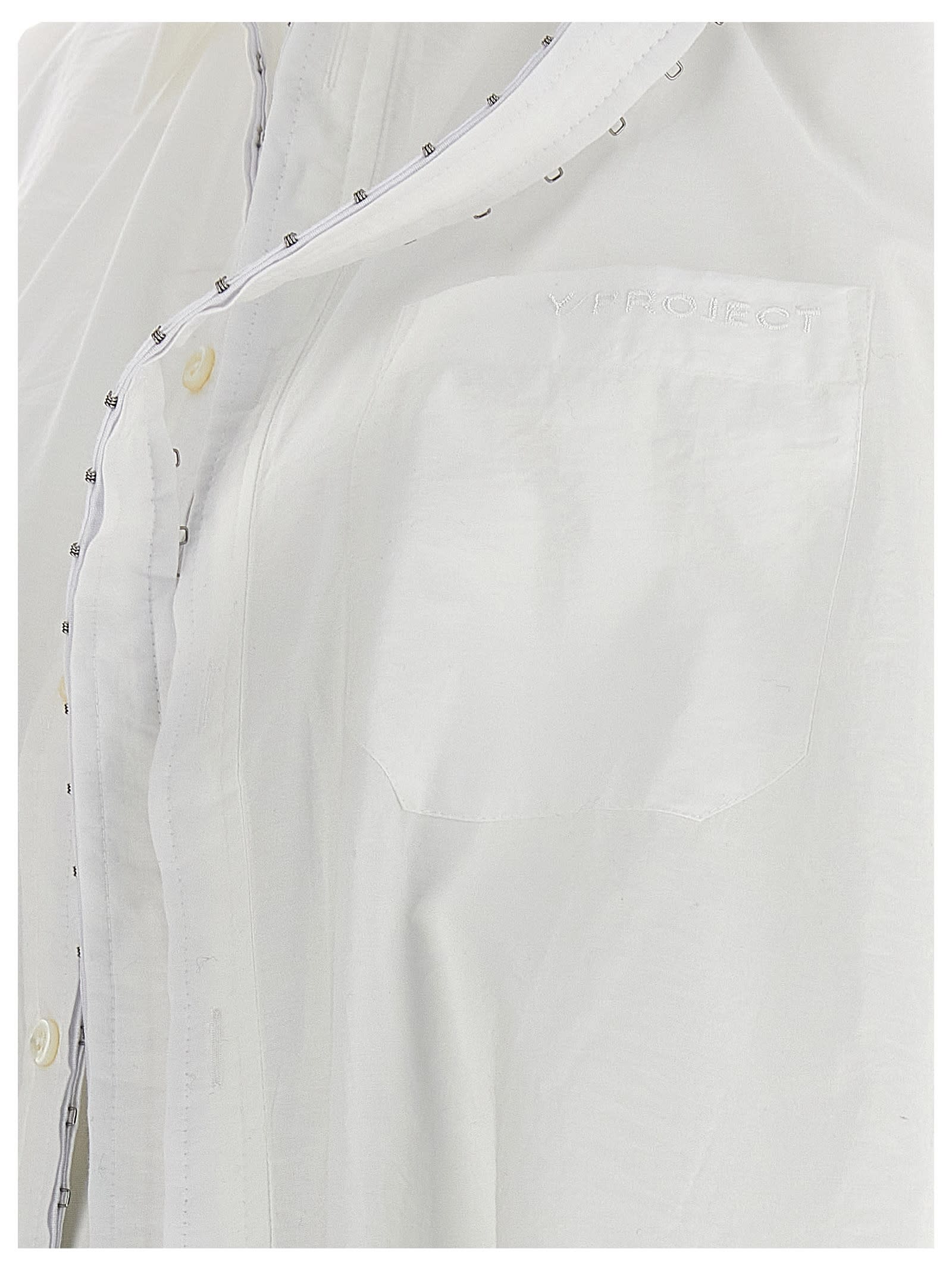 Shop Y/project Hook And Eye Shirt In White