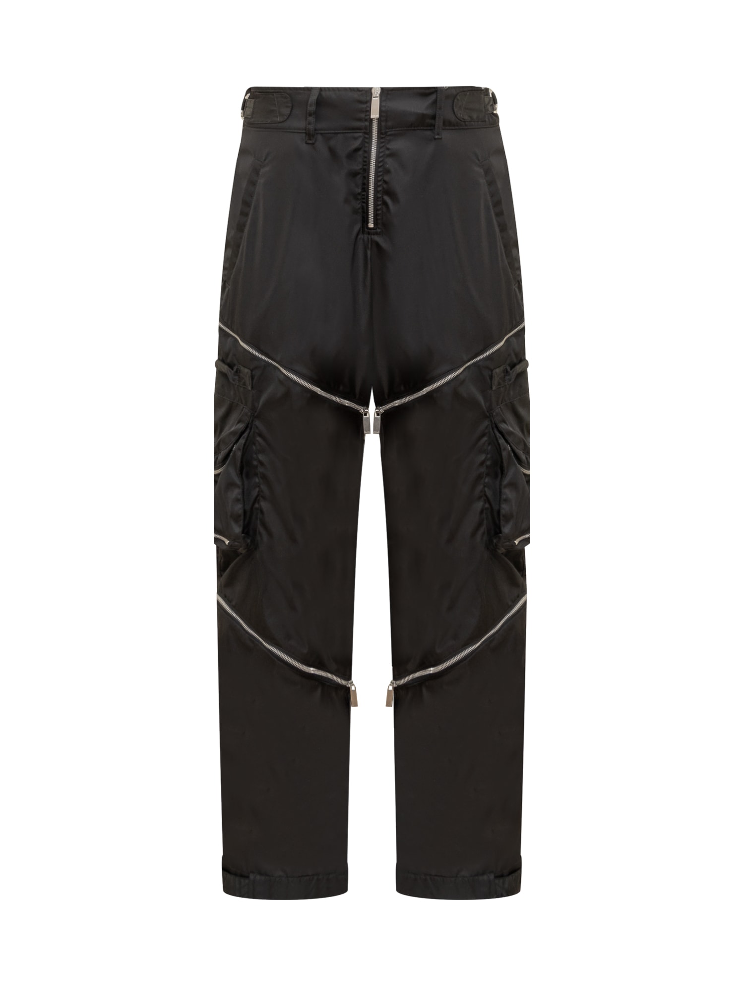 Off-white Zip Cargo Trousers In Black