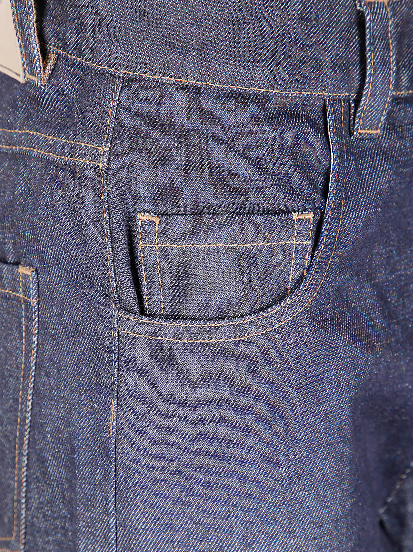 Uma Wang Patch-pocket Straight-leg Trousers In Blue