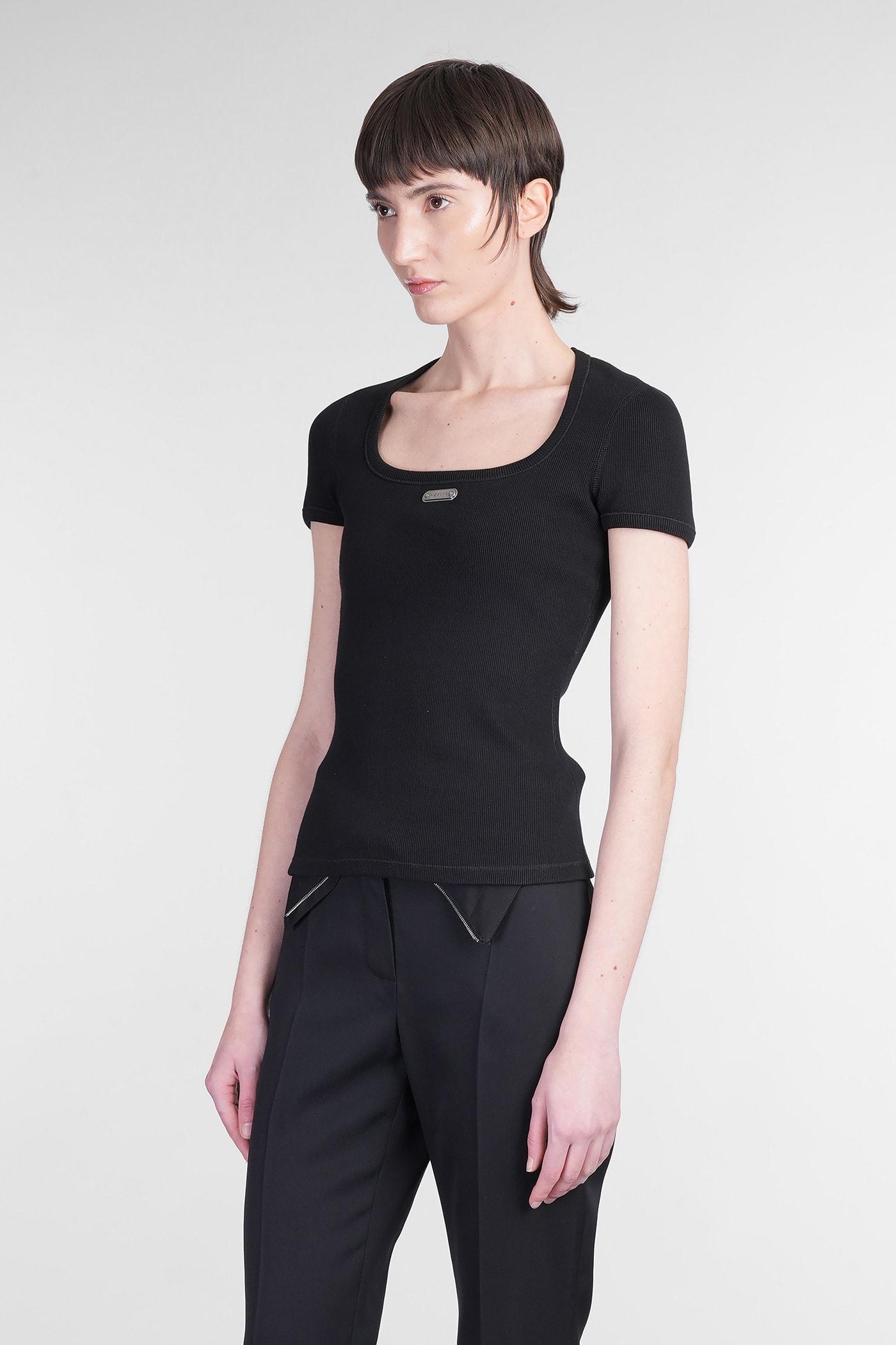 Alexander Mcqueen Stretch-cotton Tank Top In Black