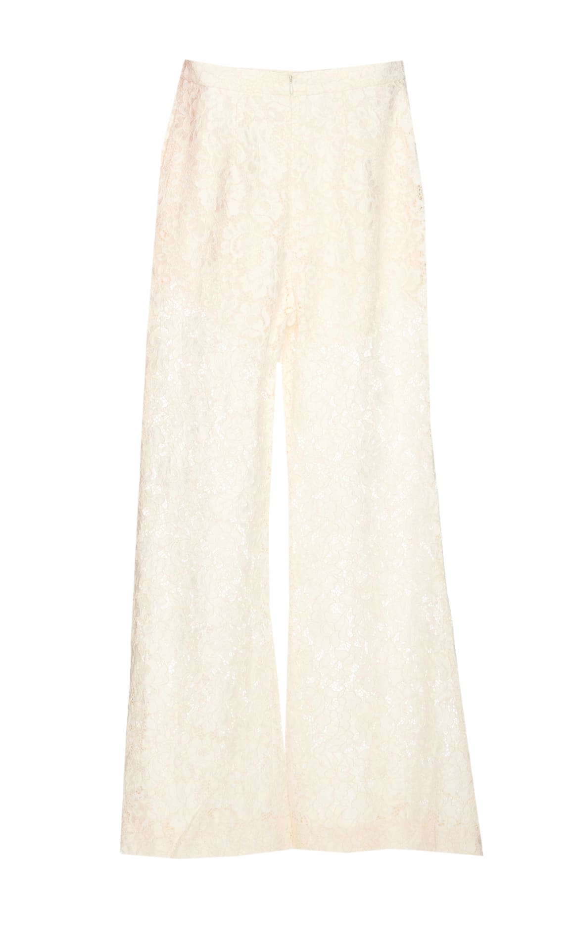 Shop Zimmermann Matchmaker Lace Trousers In Cream