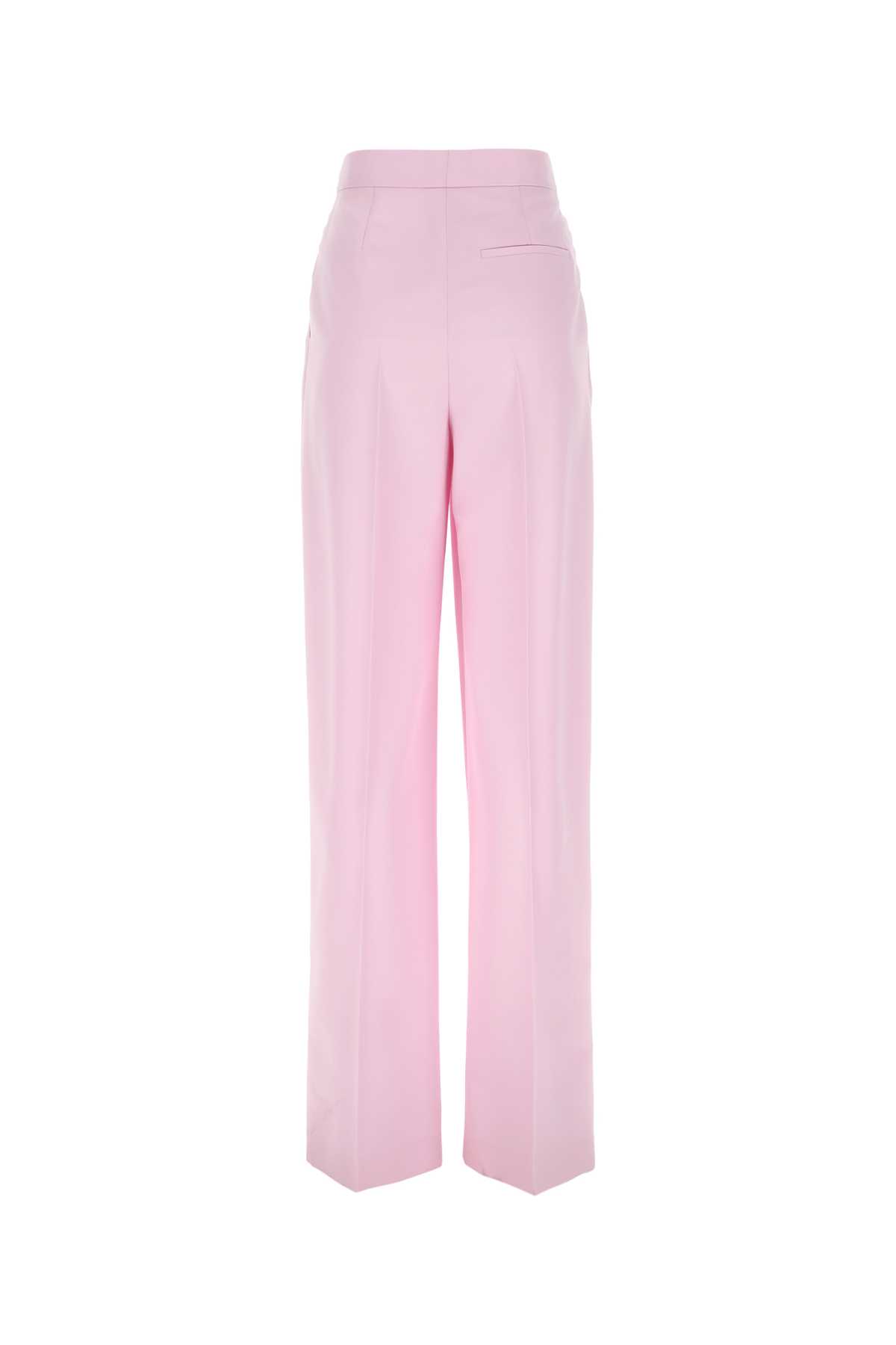 Shop Alexander Mcqueen Pastel Pink Wool Pant In 5093