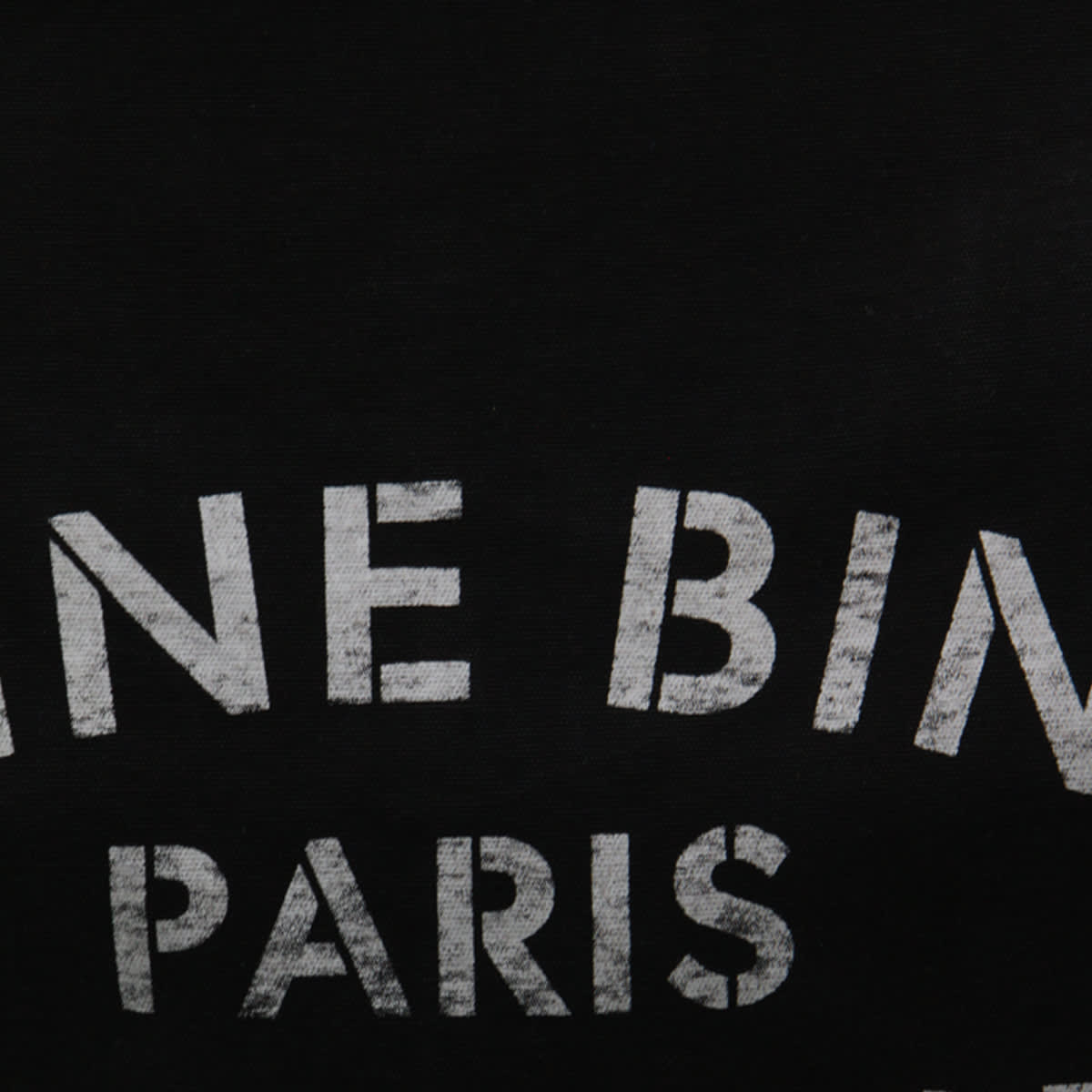 Anine Bing Black Cotton Totes In Black