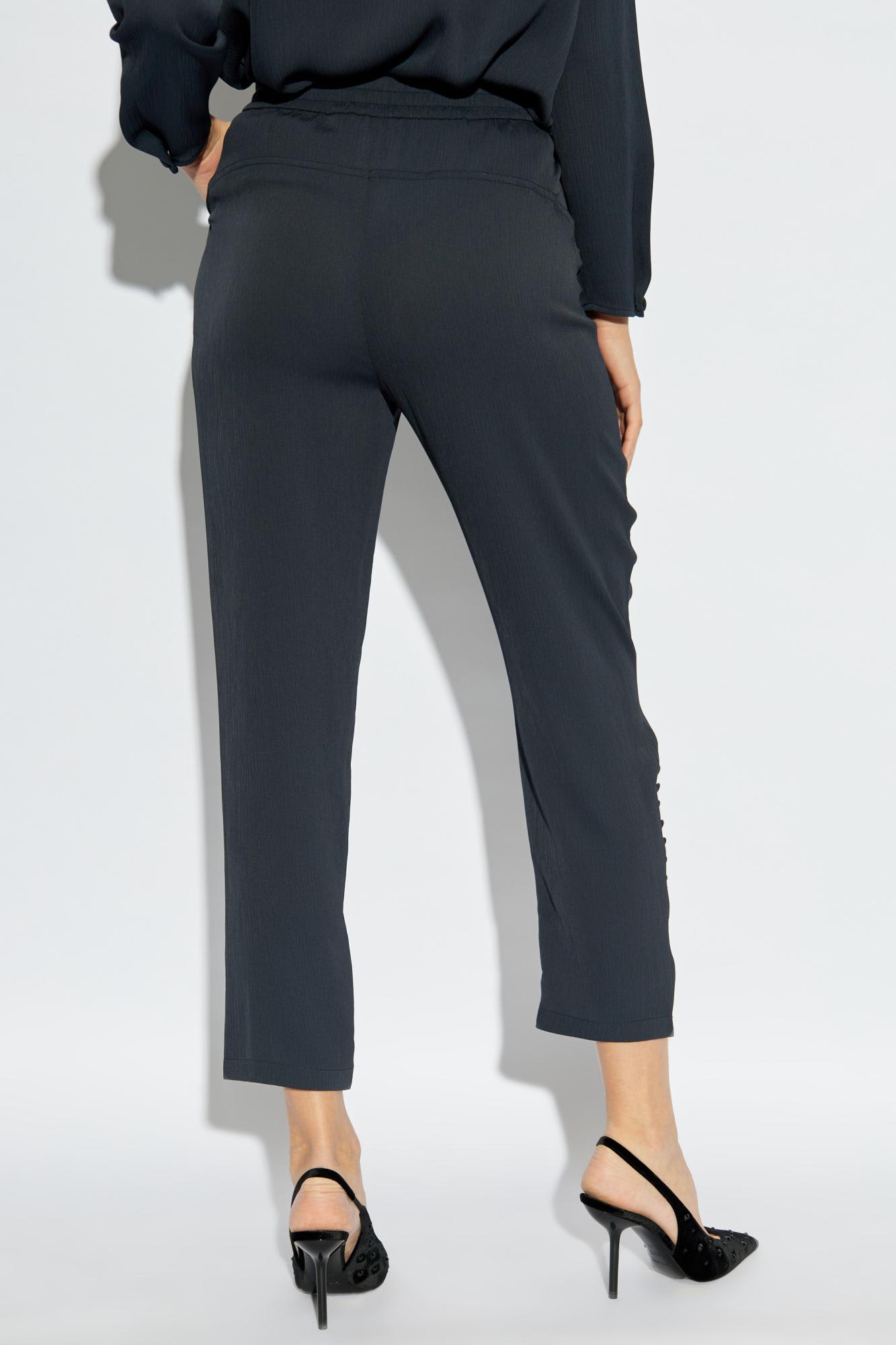 Shop Emporio Armani Loose-fitting Pants In Overseas Blue