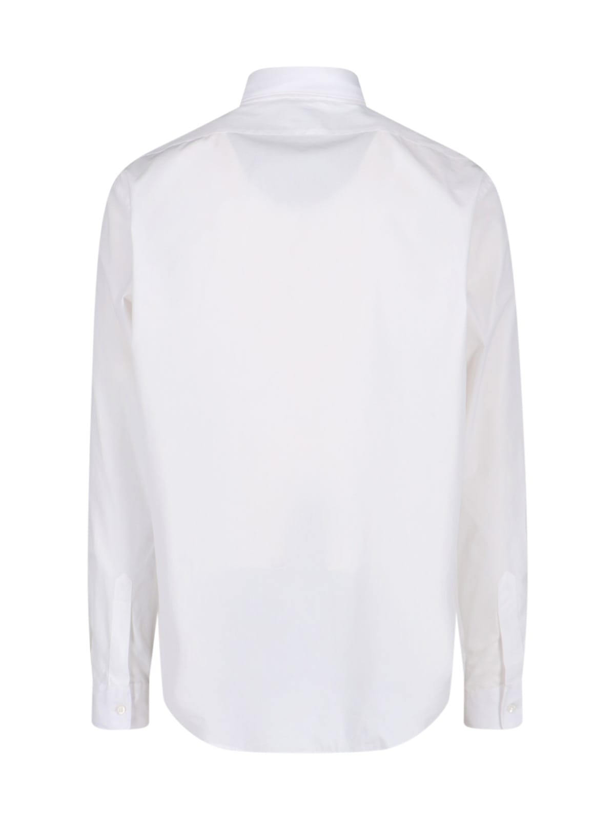 Aspesi White Cotton Classic Collar Shirt In White