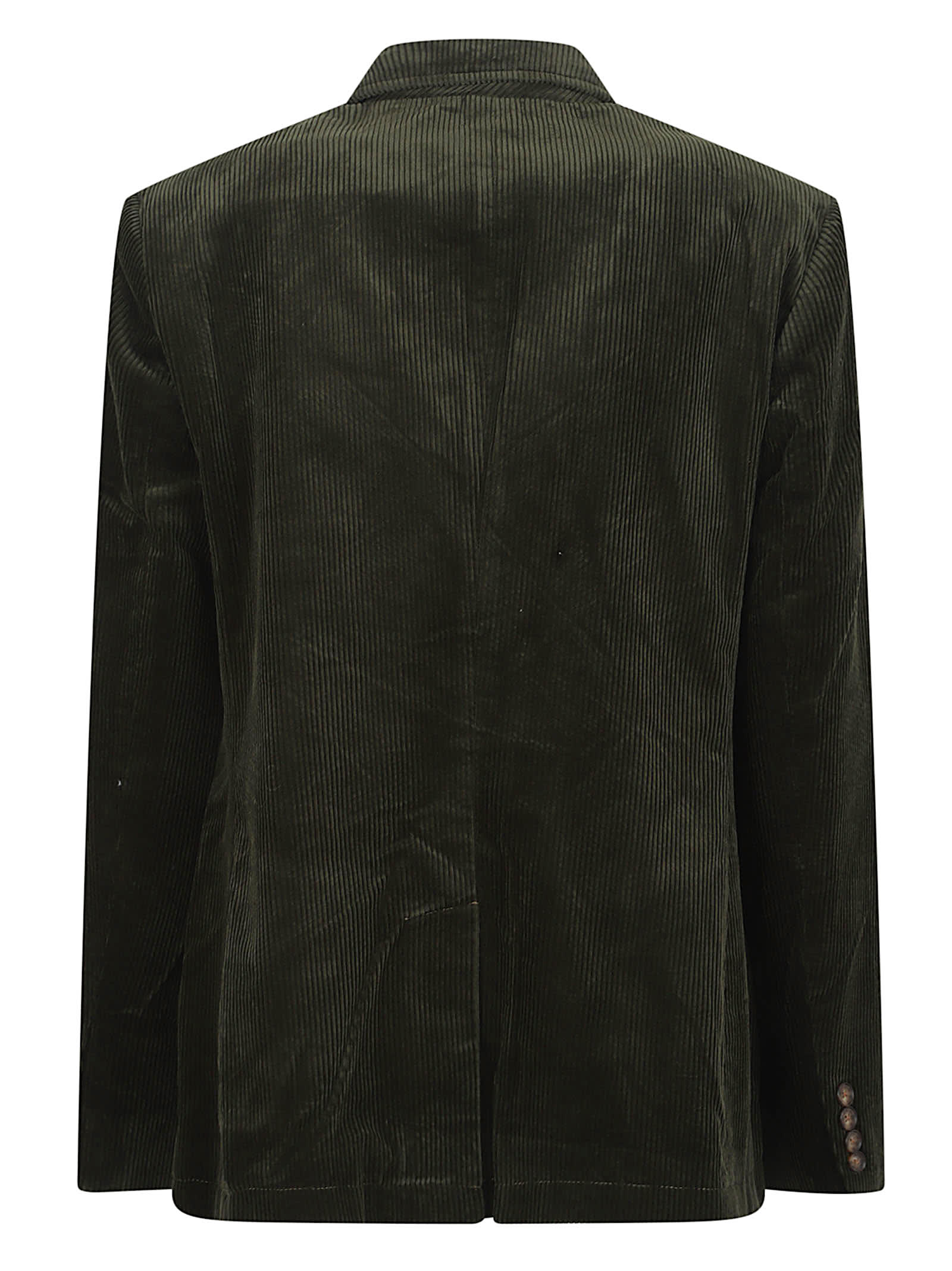 Polo Ralph Lauren Tailored Olive Green Cotton Corduroy Blazer In Green