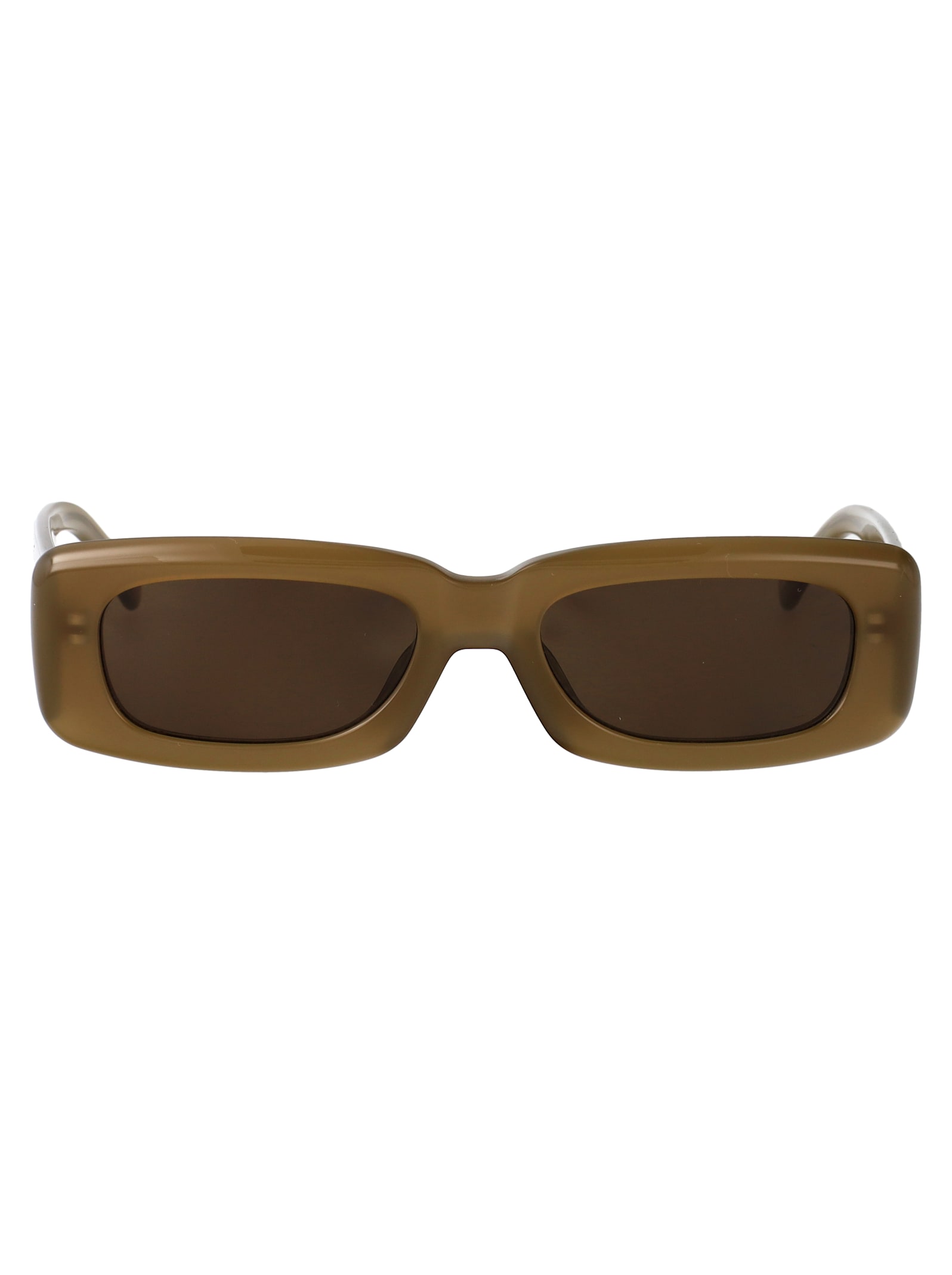 Attico Mini Marfa Sunglasses In Brown