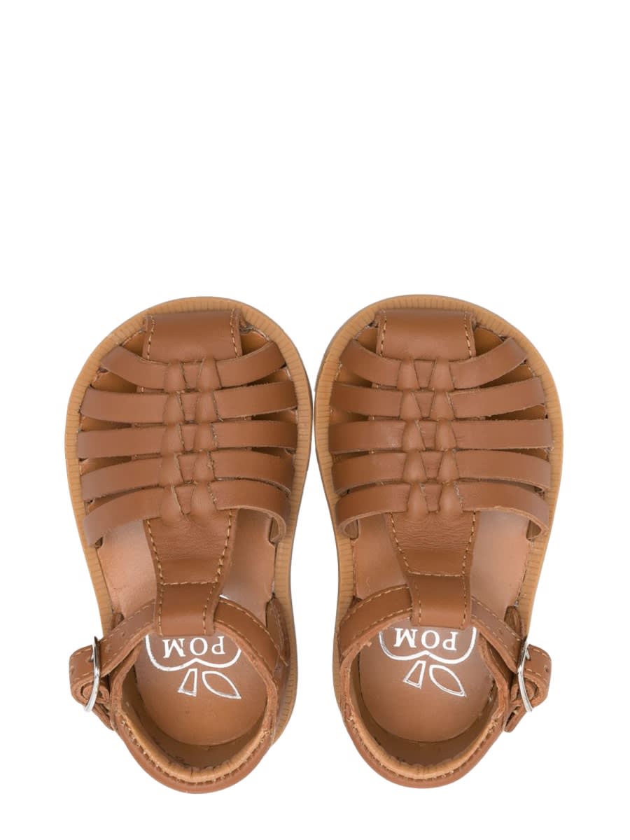 Pom D'api Poppypitti Nappa Camel In Beige
