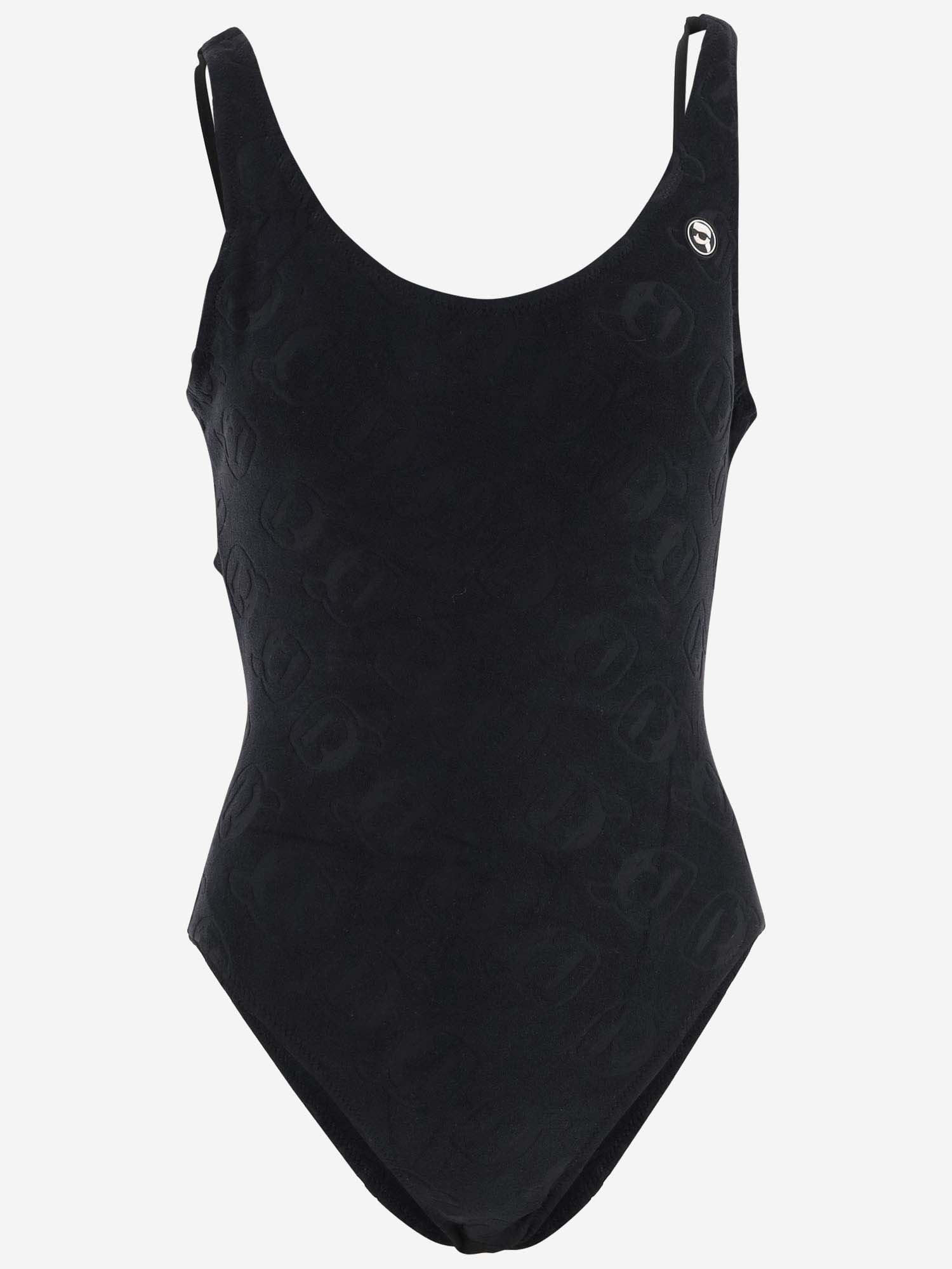 One Piece Swimsuit With Logo