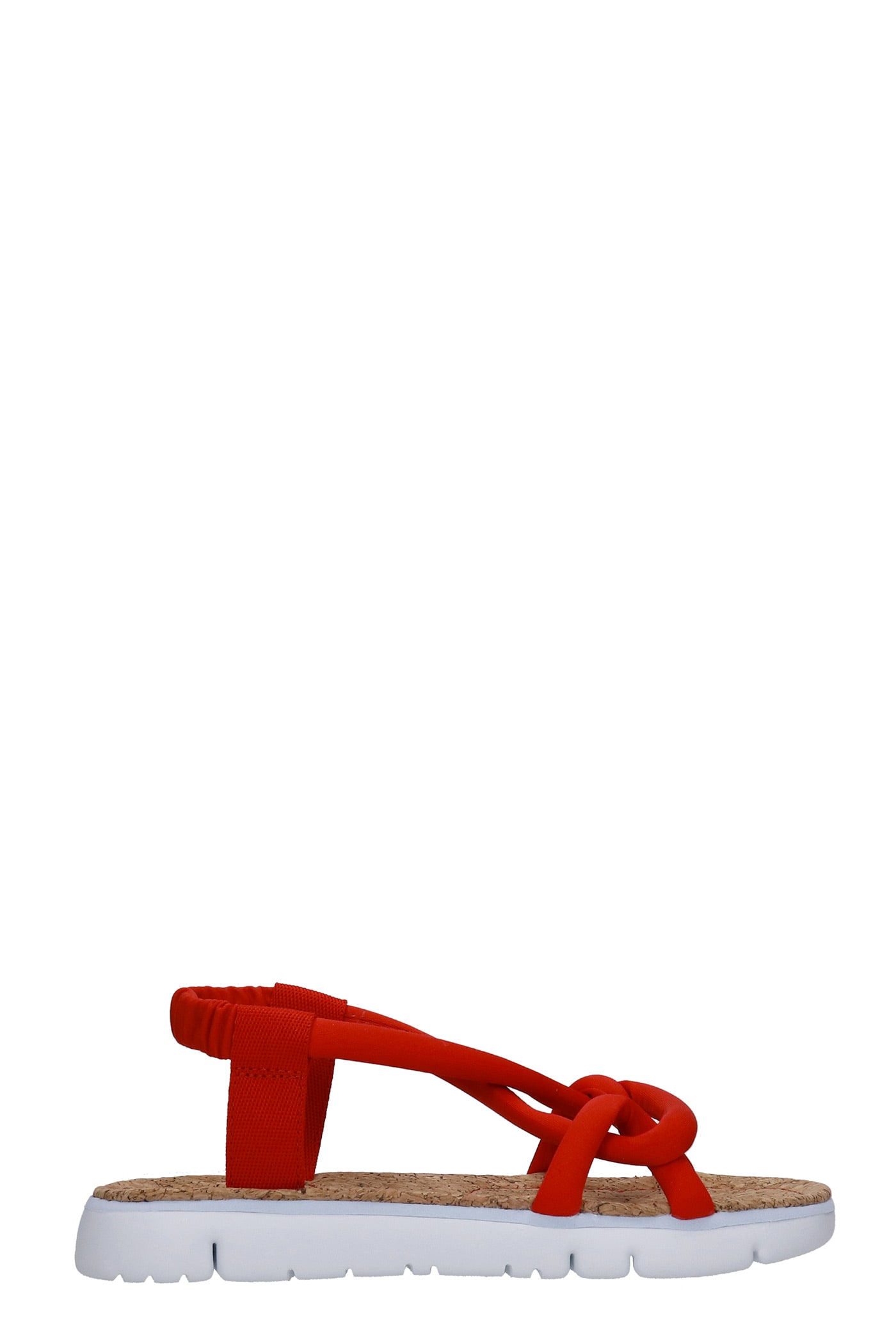 Buy Camper Oruga Flats In Red Synthetic Fibers online, shop Camper shoes with free shipping