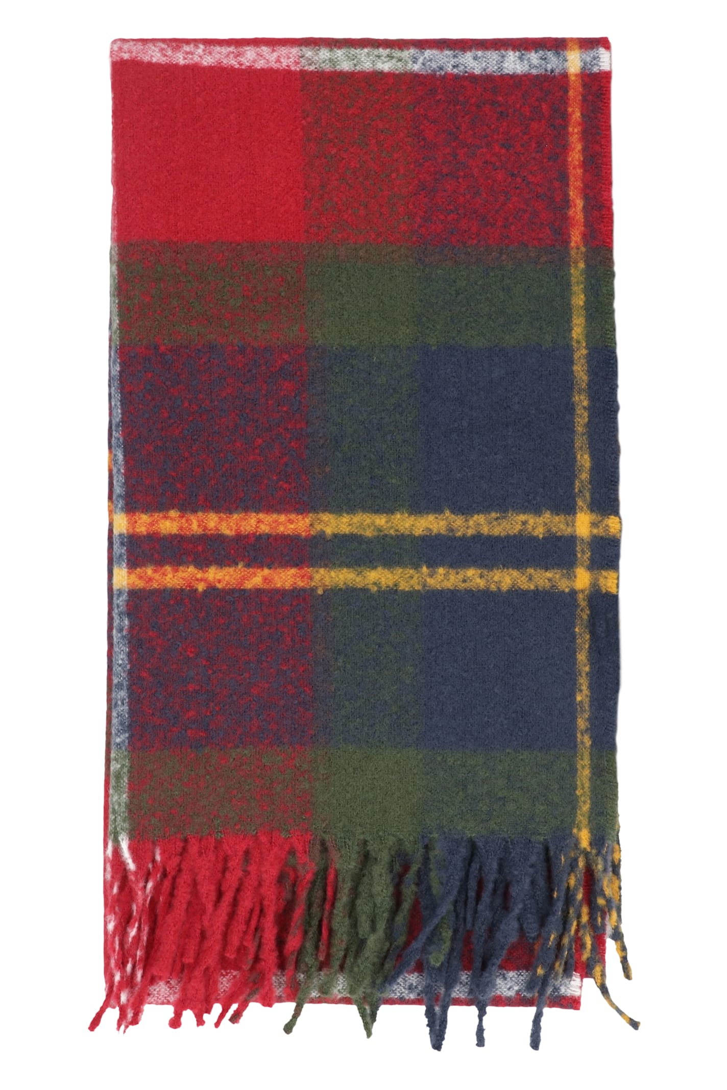 Barbour Deanna Tartan-fringed Scarf In Multi