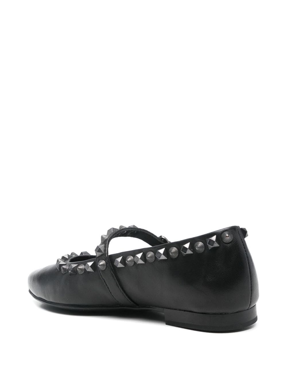 Shop Ash Beatnik01 Ballet Shoes In Black