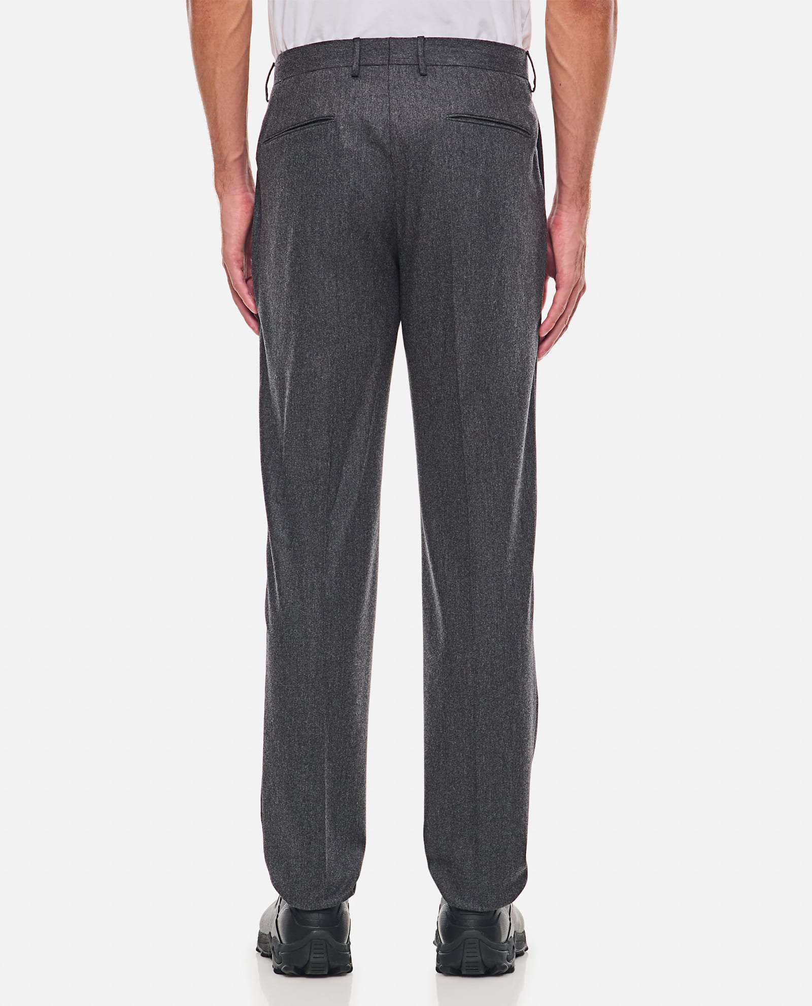 Shop Tagliatore Virgin Wool Pant In Grey