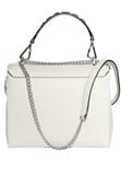 Lancel M Flap Bag In White