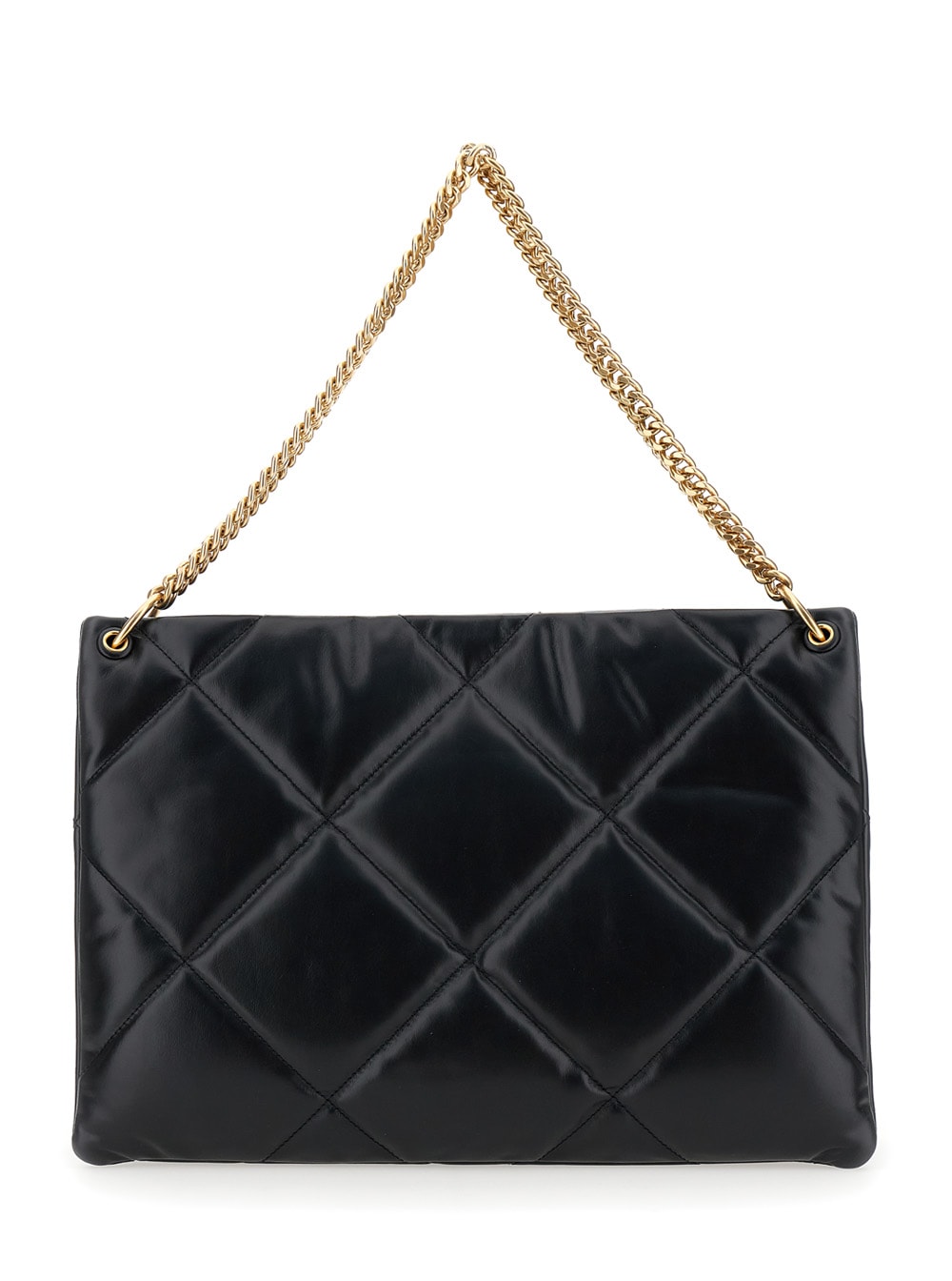 Shop Tory Burch Kira Diamond Shoulder Bag In Black