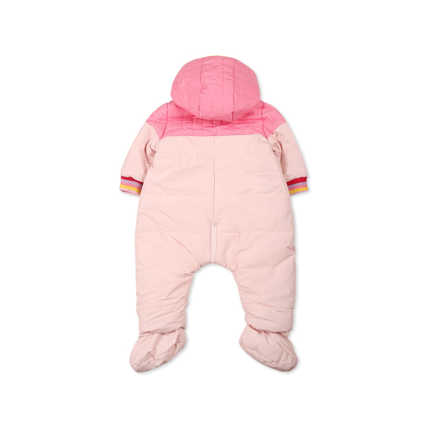 Marc Jacobs Baby Girls Pink Padded Logo Snowsuit In Pink