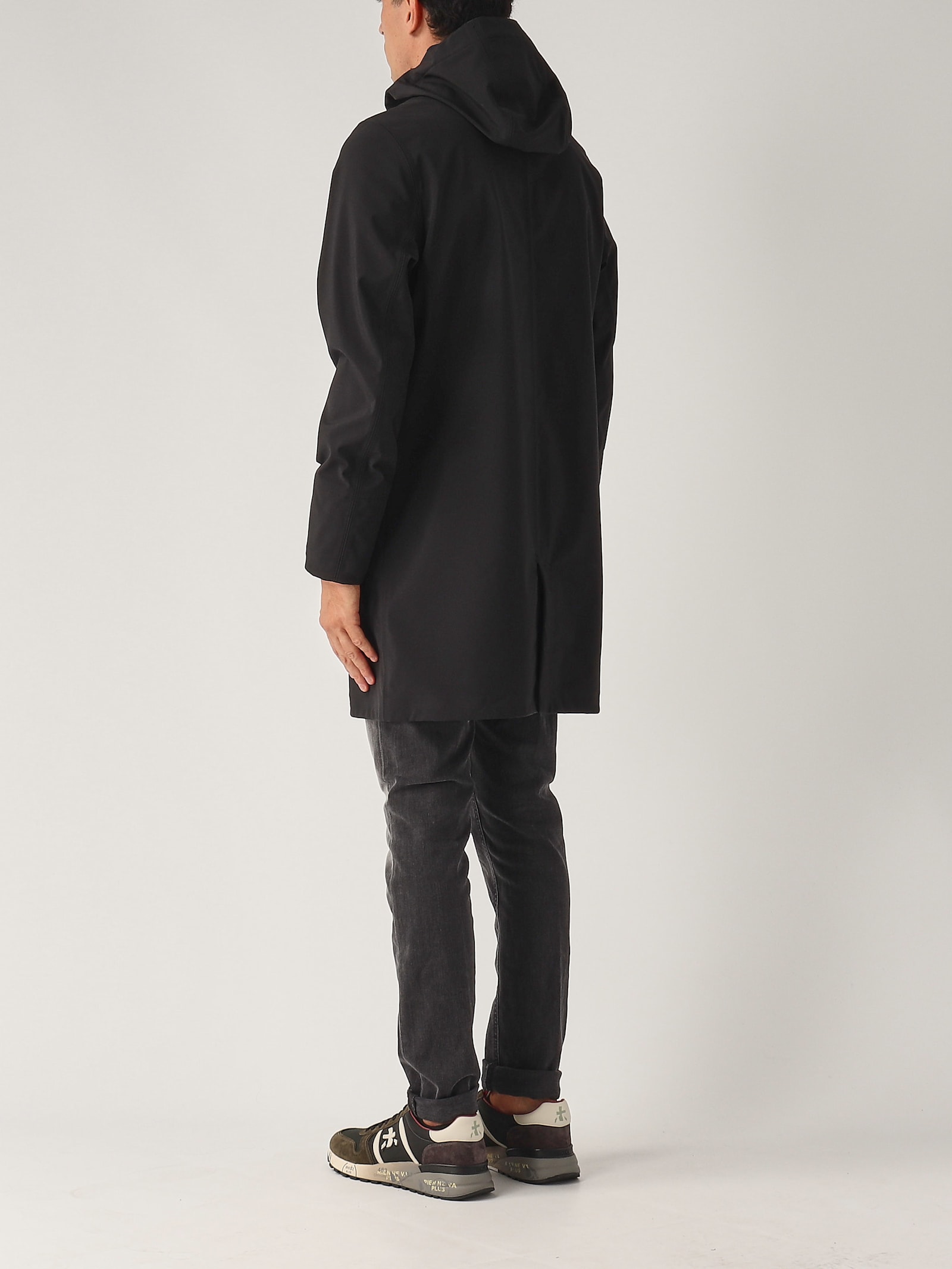 Shop K-way Thomas Bonded Jacket In Nero