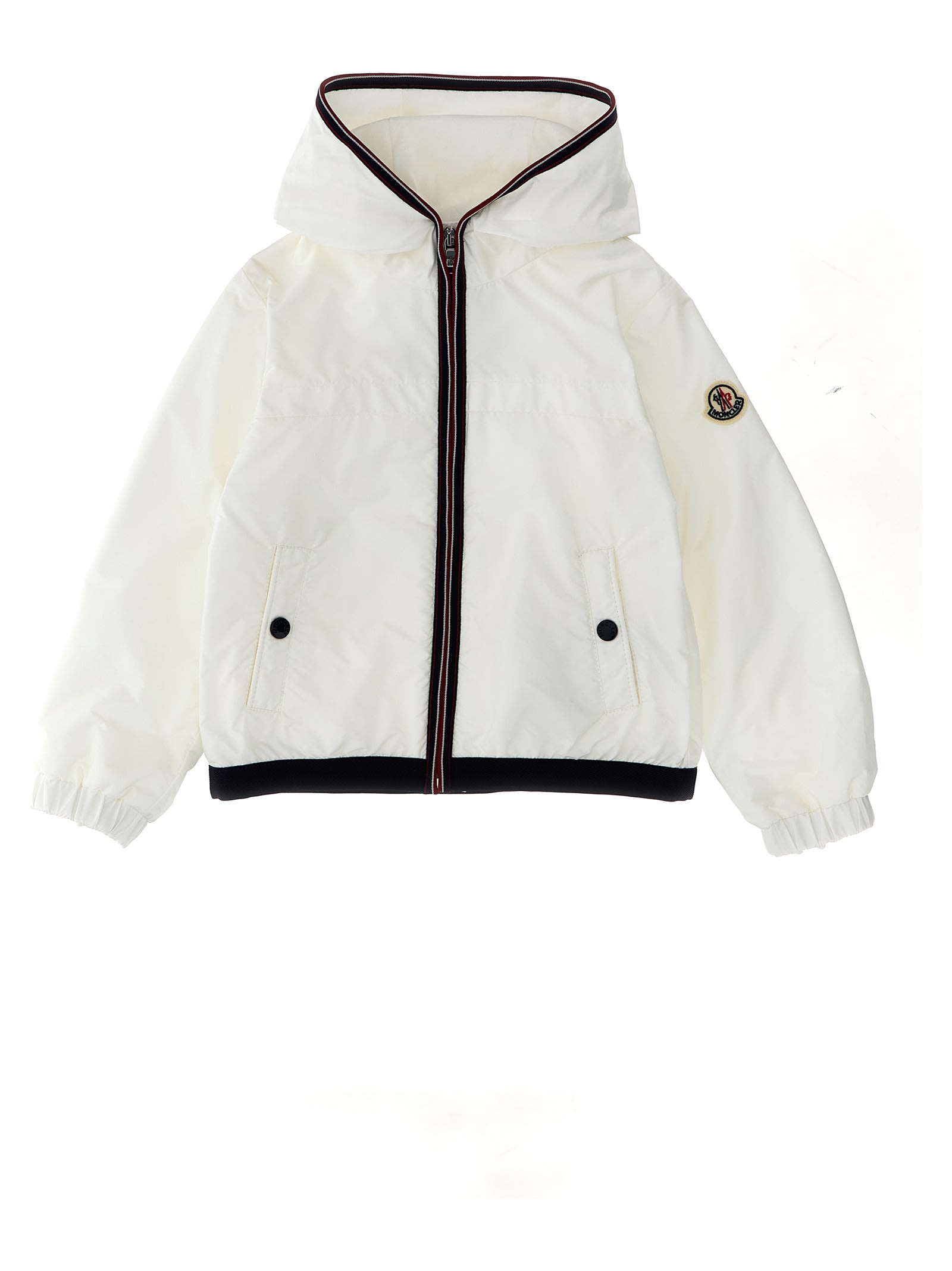 Moncler Babies' Anton Hooded Jacket In White