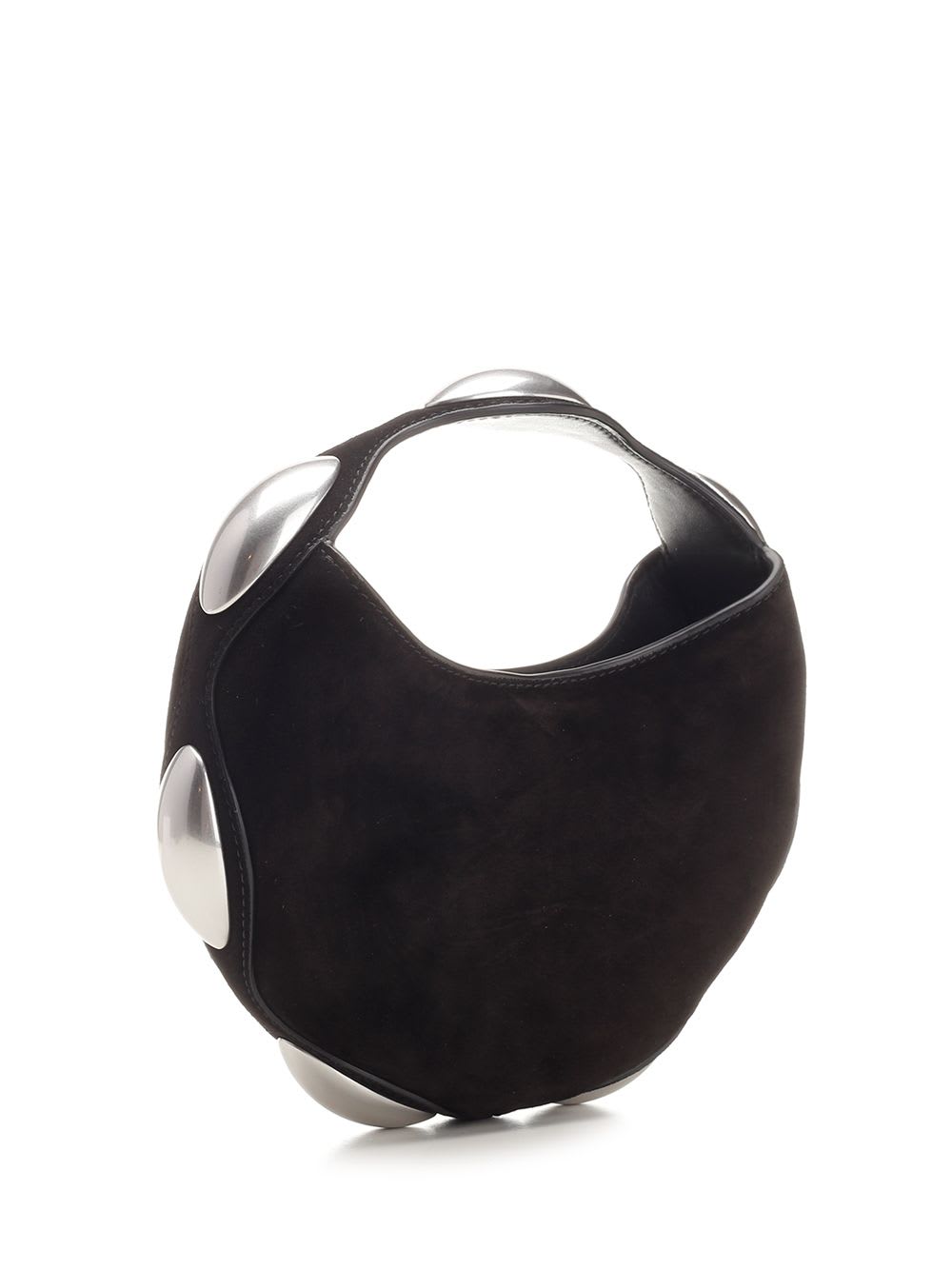 Shop Alexander Wang Dome Circular Top Handle Bag In Black