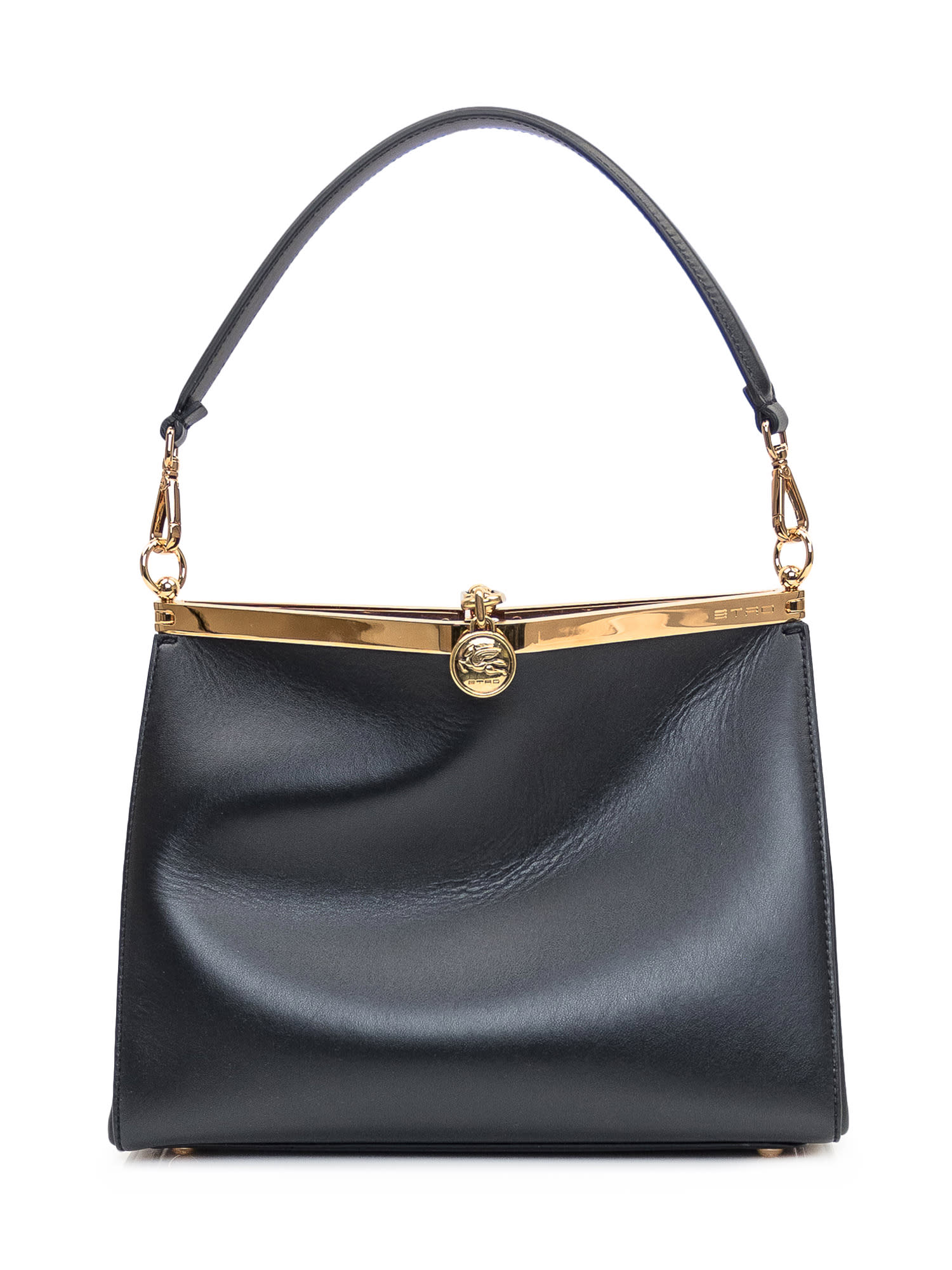 Shop Etro Shoulder Bag Vela In Nero