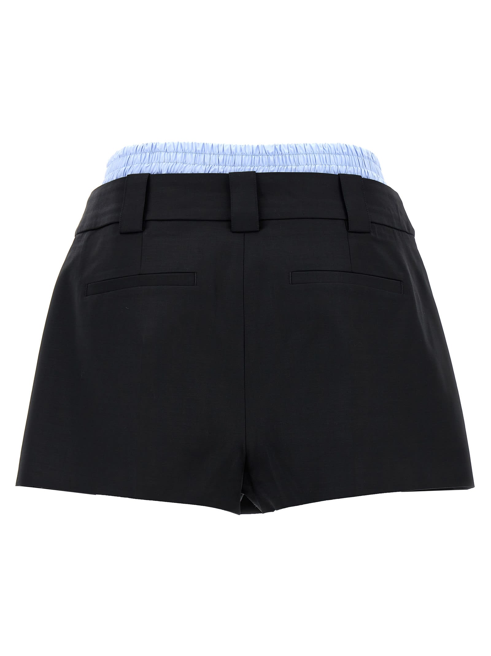 Shop Alexander Wang Prestyled Pleated Skort In Black