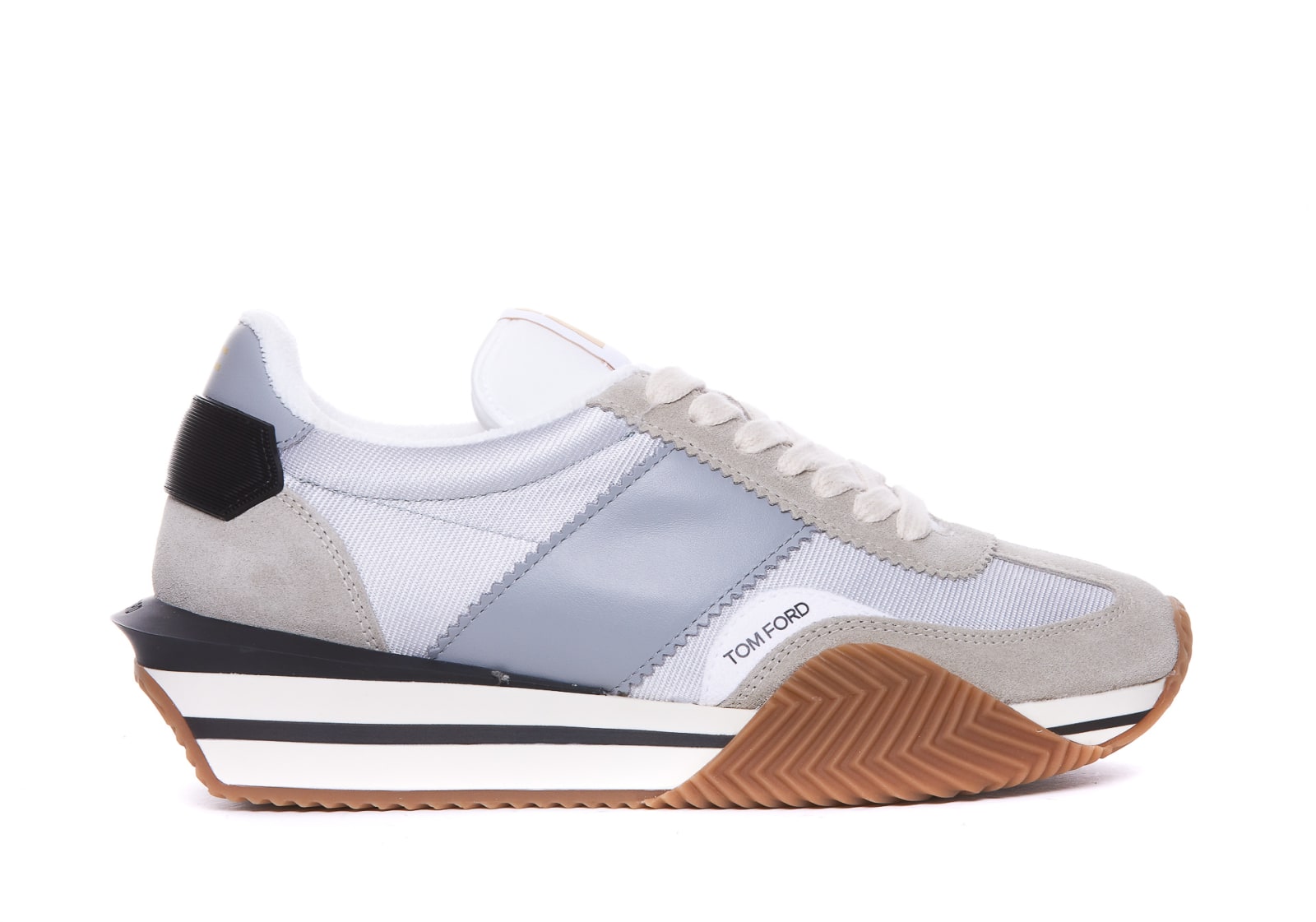 Shop Tom Ford James Sneakers In Silver