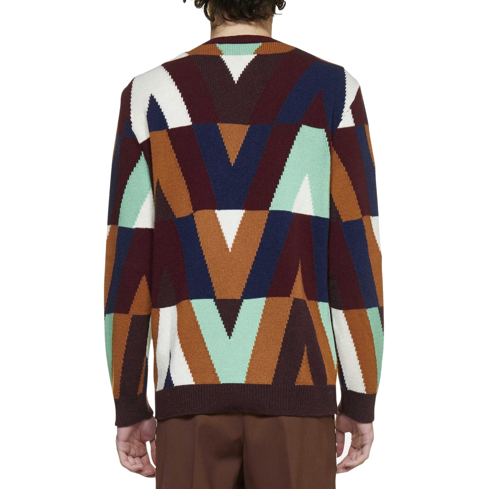 Shop Valentino Wool And Cashmere Sweater In Brown