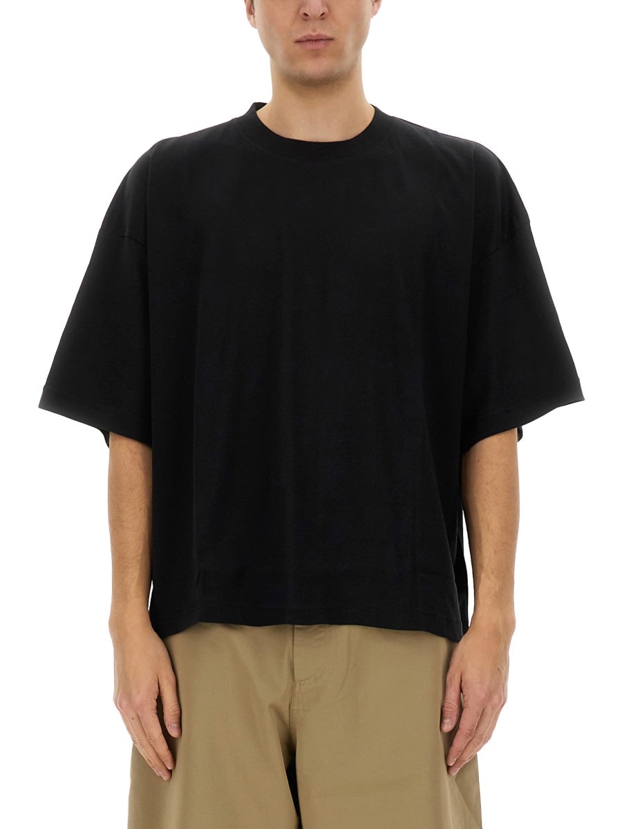 Studio Nicholson T-shirt In Jersey In Black