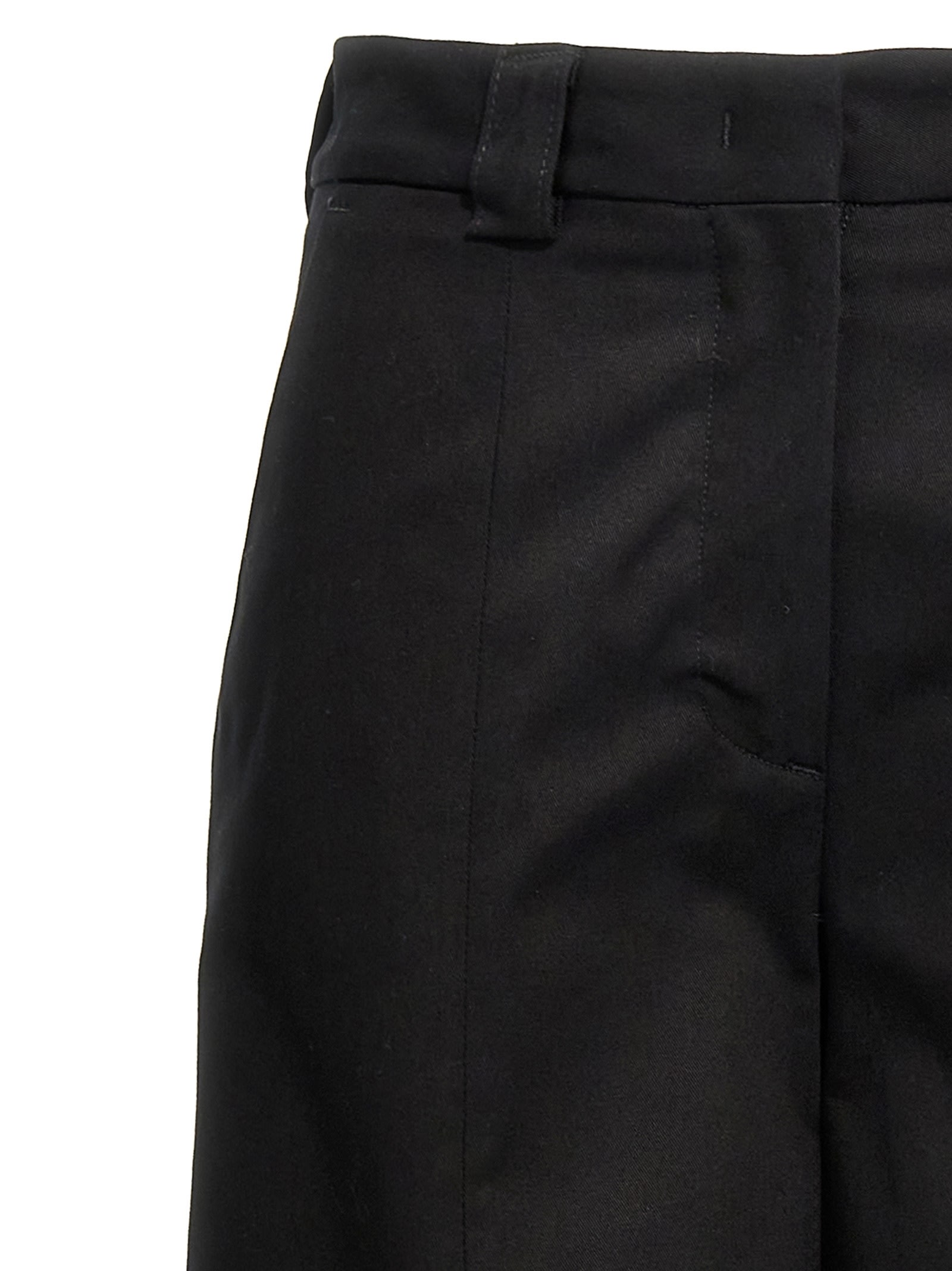 The Latest Thelatest Wide Black Alma Trousers In Black