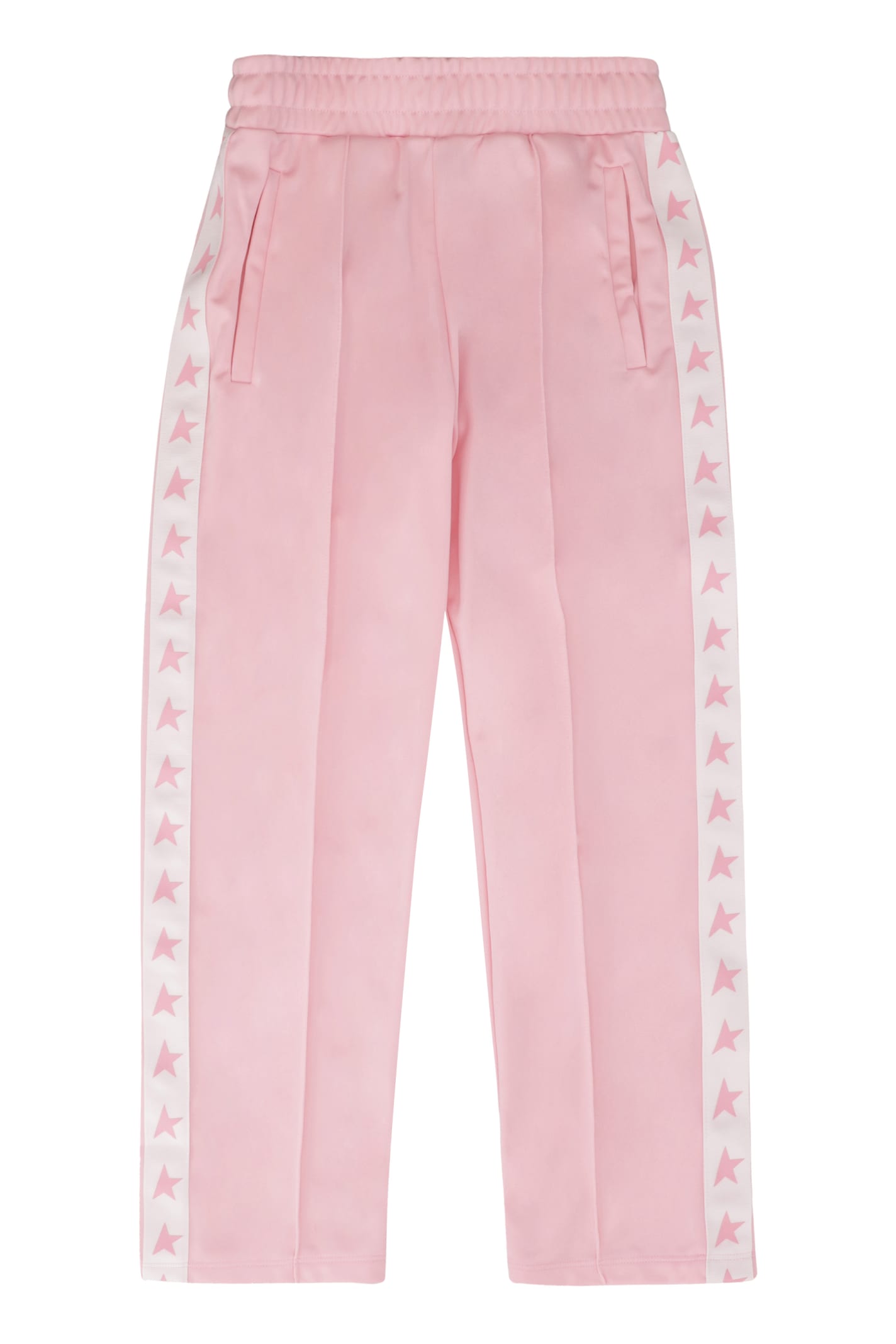 Shop Golden Goose Wide-leg Jogging Trousers In Pink