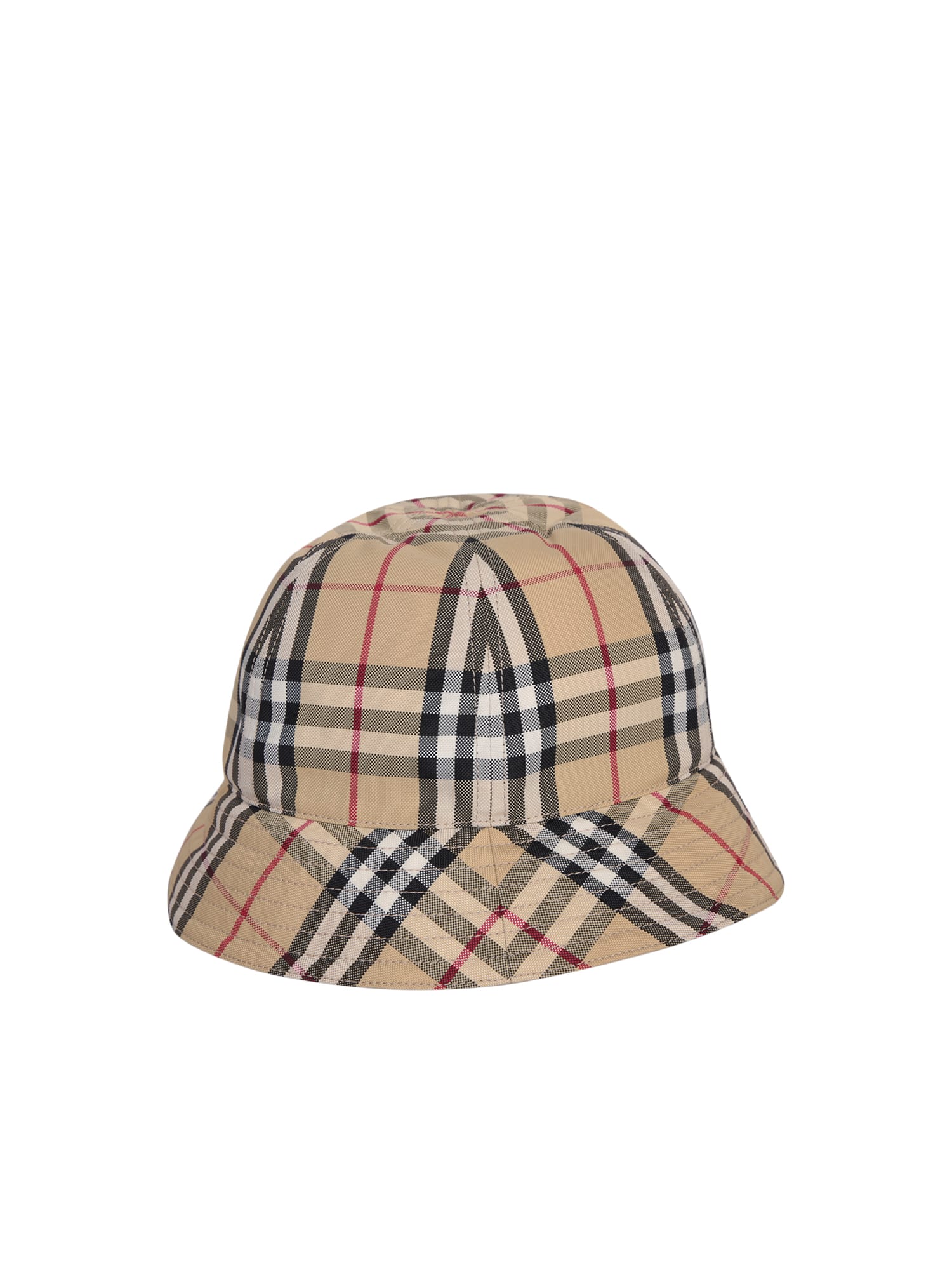 Shop Burberry House Check-print Bucket Hat In Beige