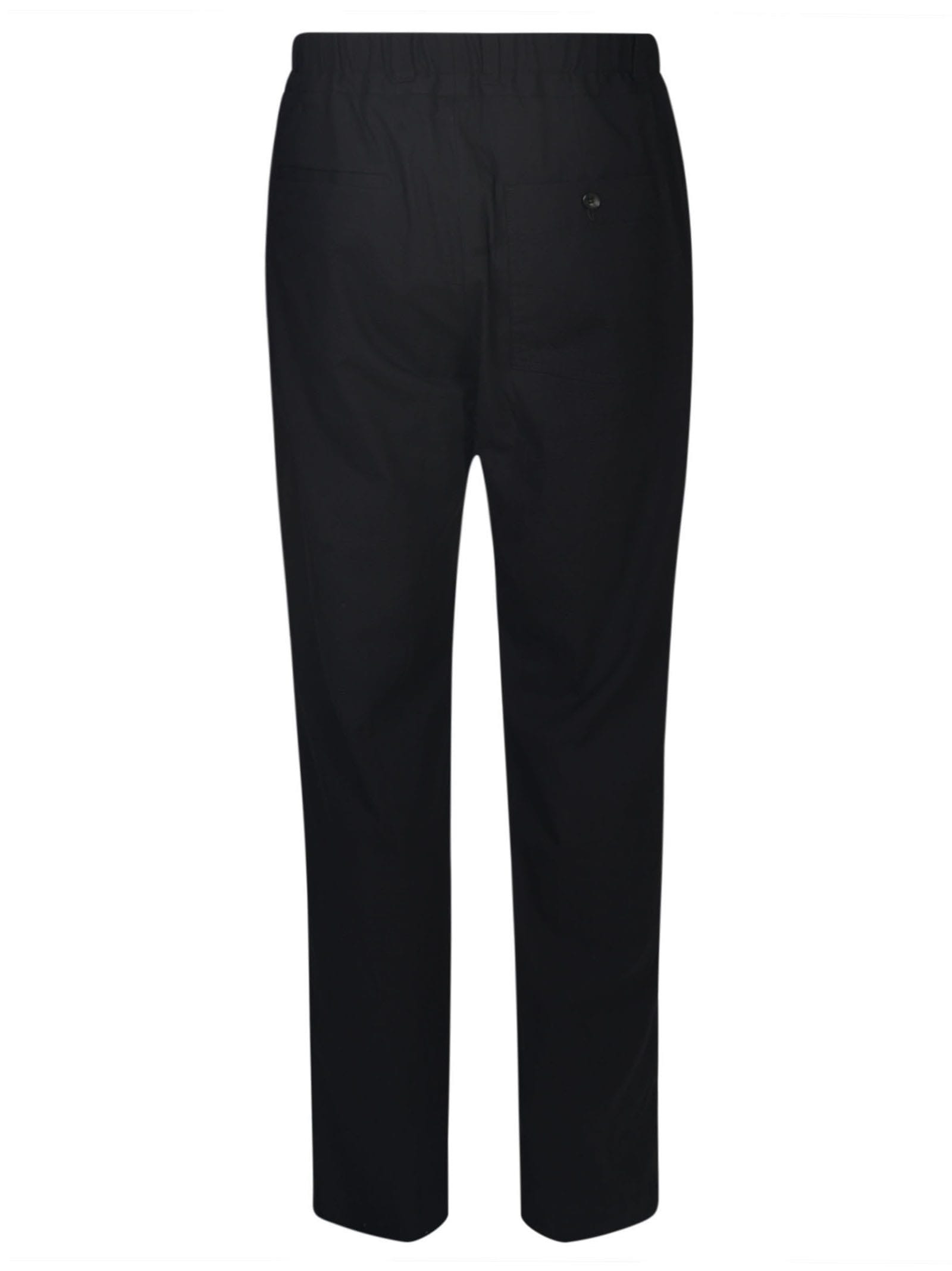 Shop Lanvin Buttoned Fitted Trousers In Black