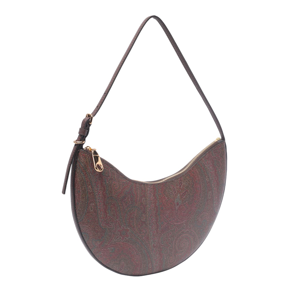 Shop Etro Medium Hobo Bag In Brown