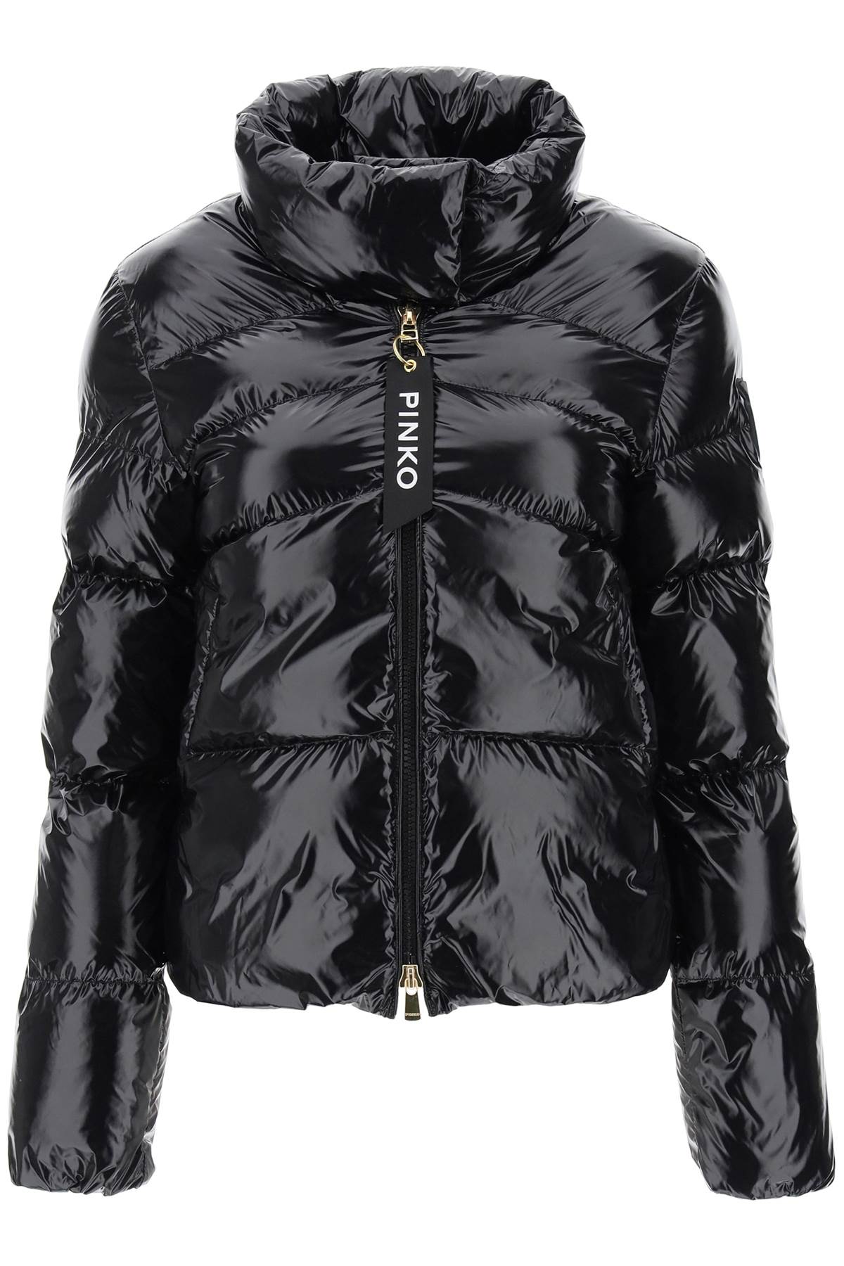 Shop Pinko Mirko Short Puffer  In Black