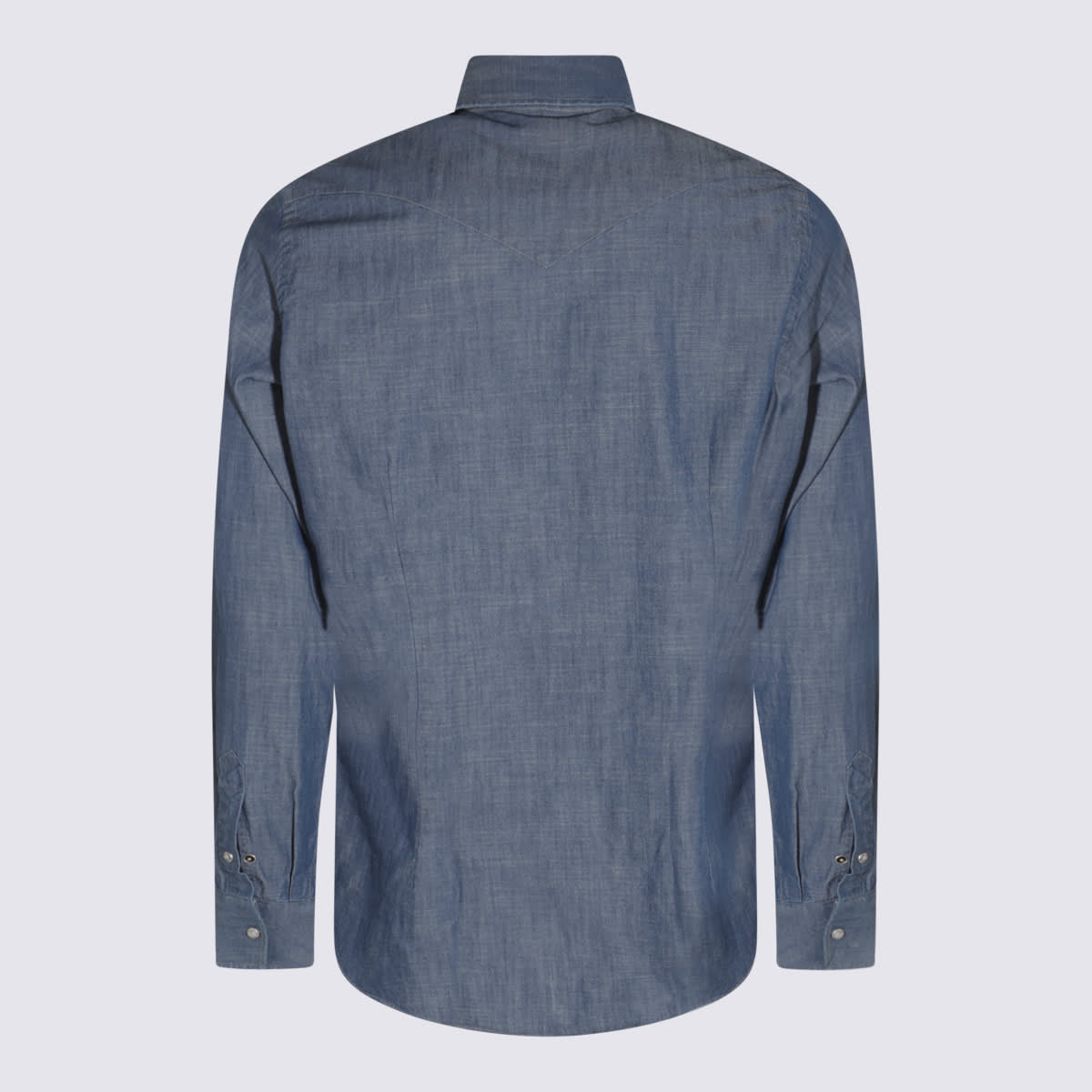 Eleventy Navy Cotton Shirt In Blue