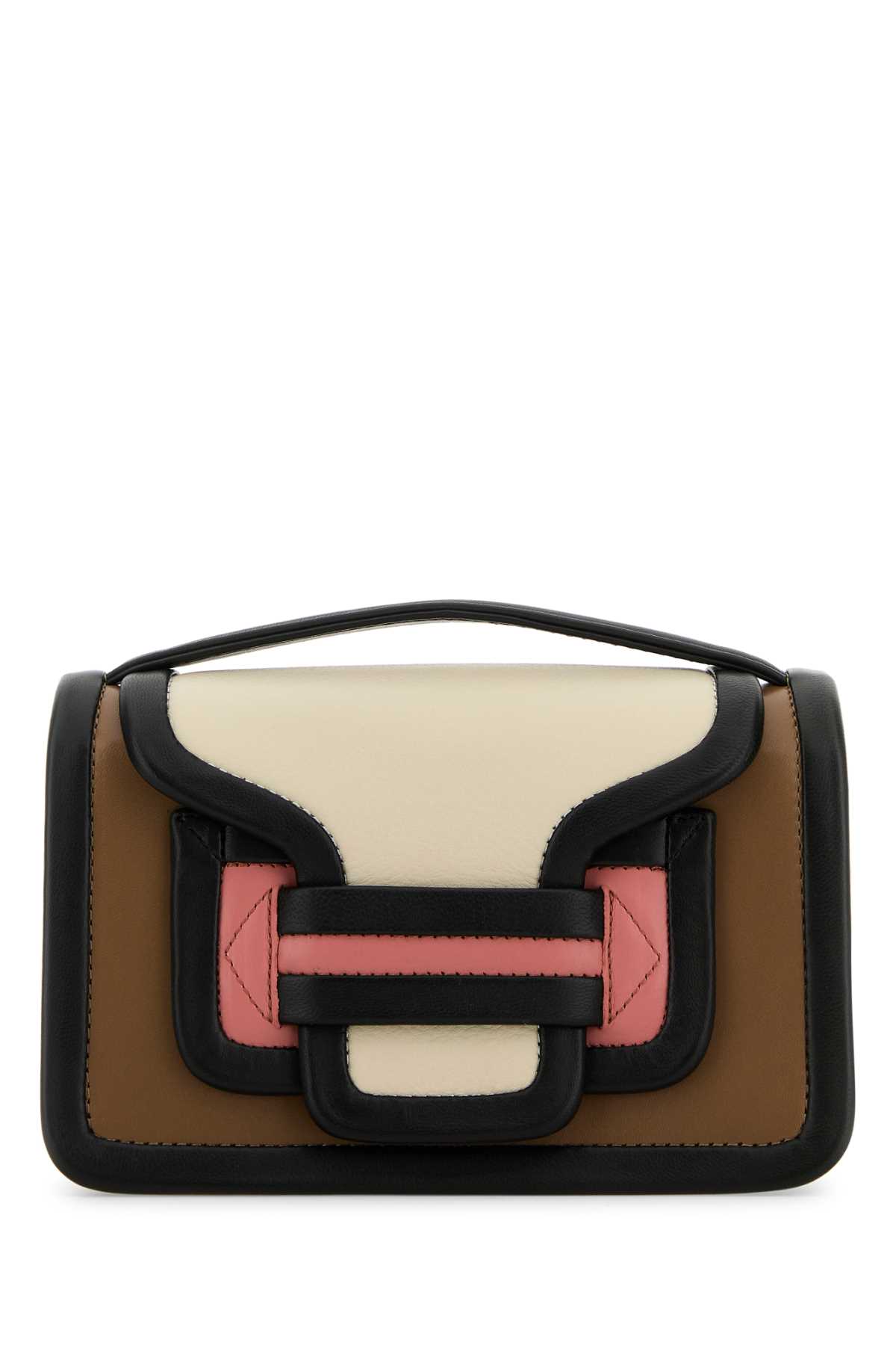 Pierre Hardy Multicolor Leather Alpha Handbag In Tobwhiblu