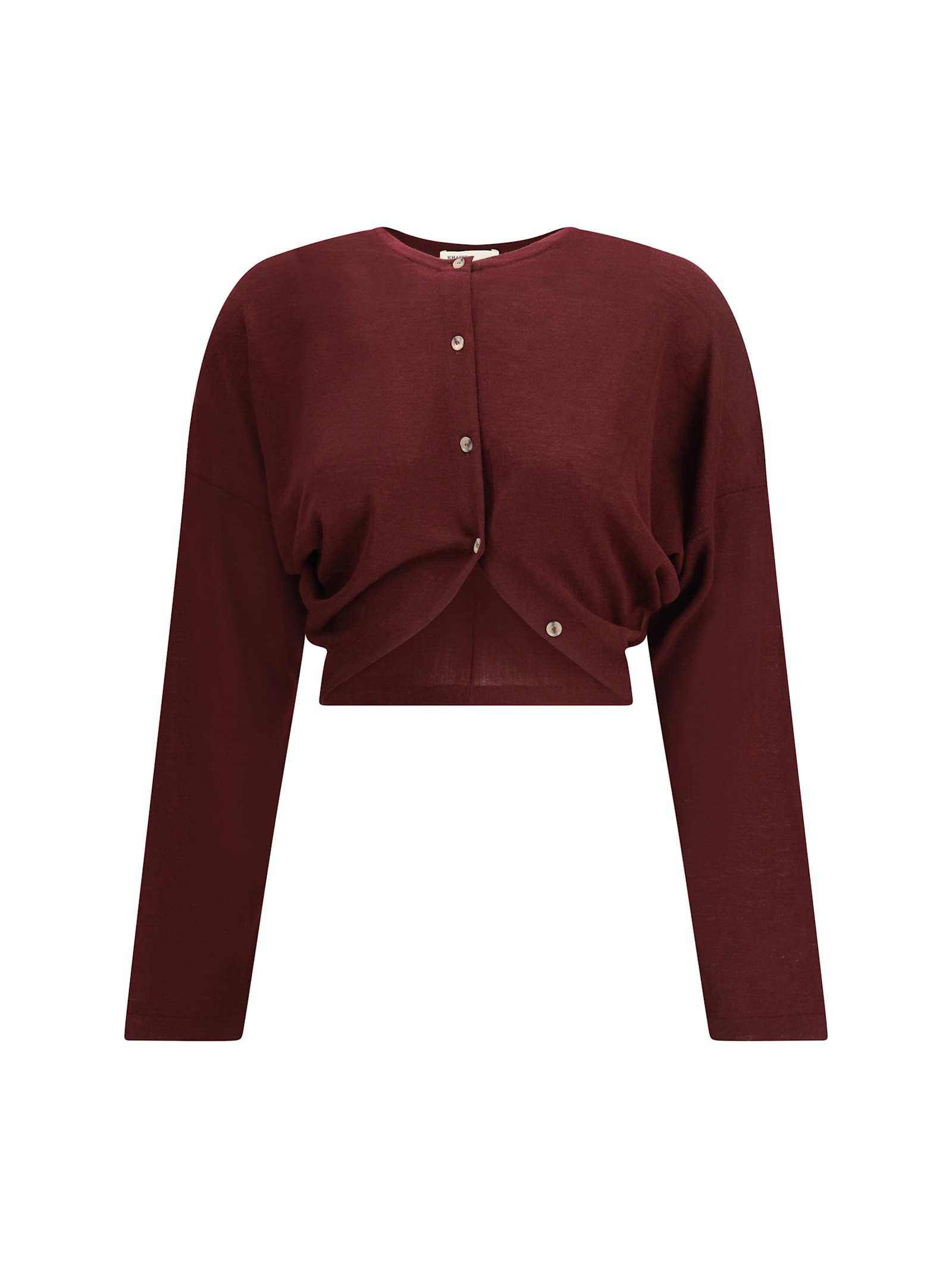 Khaite Finn Cardigan In Red