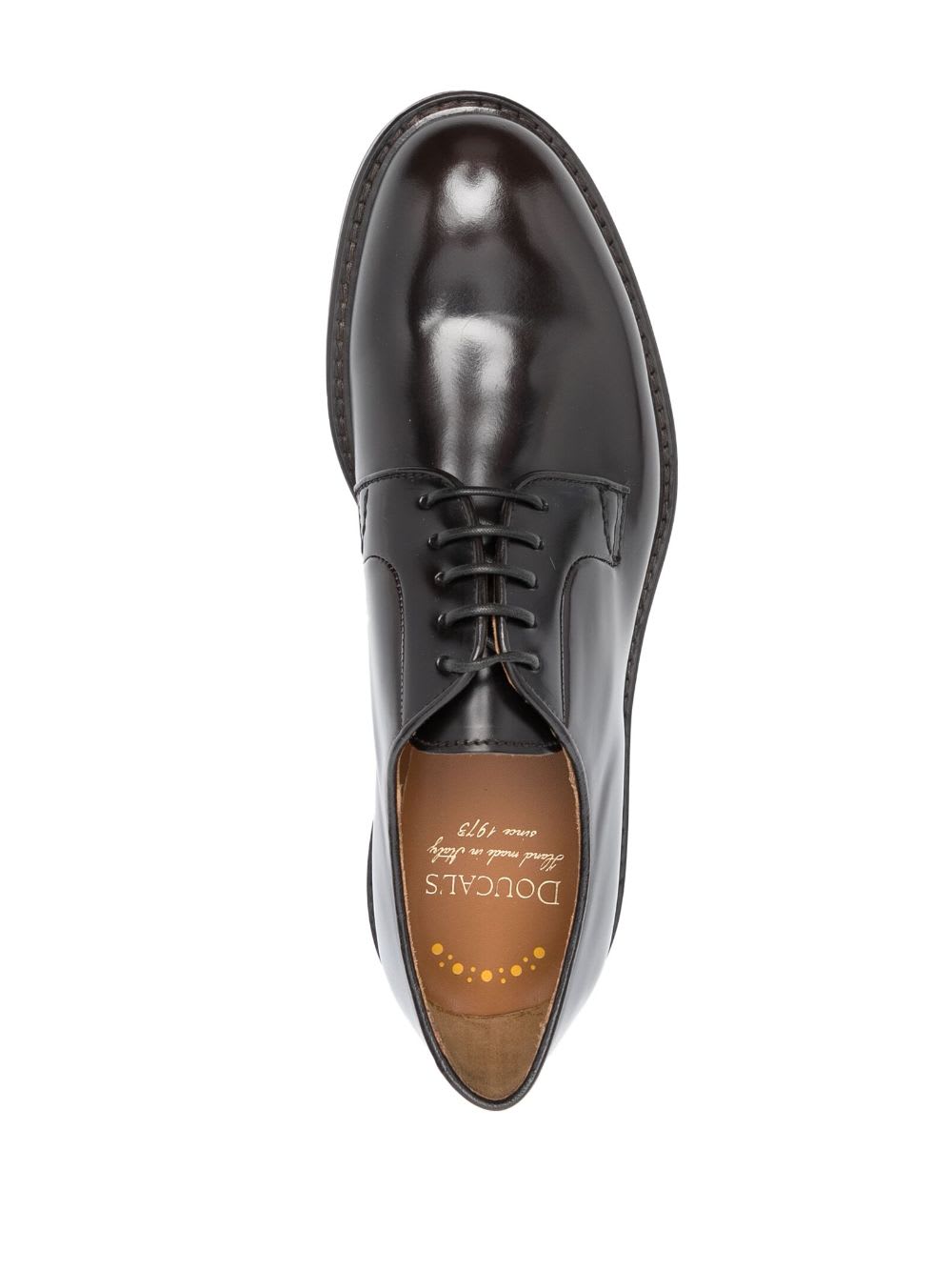 Shop Doucal's Horse Derby Shoes In Ebano