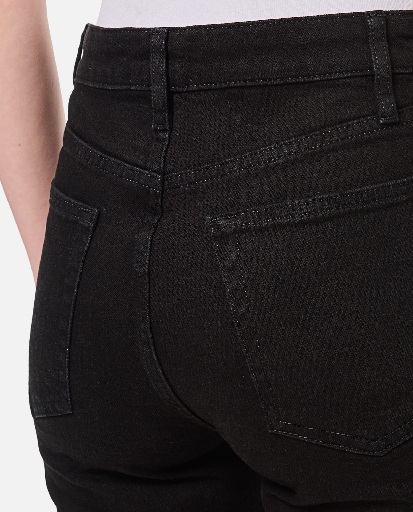 Shop Frame The Arrow Denim In Black