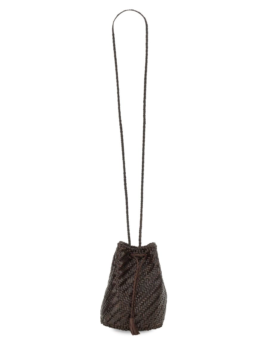 Shop Dragon Diffusion Pompom Double Jump Tan Bag In Brown