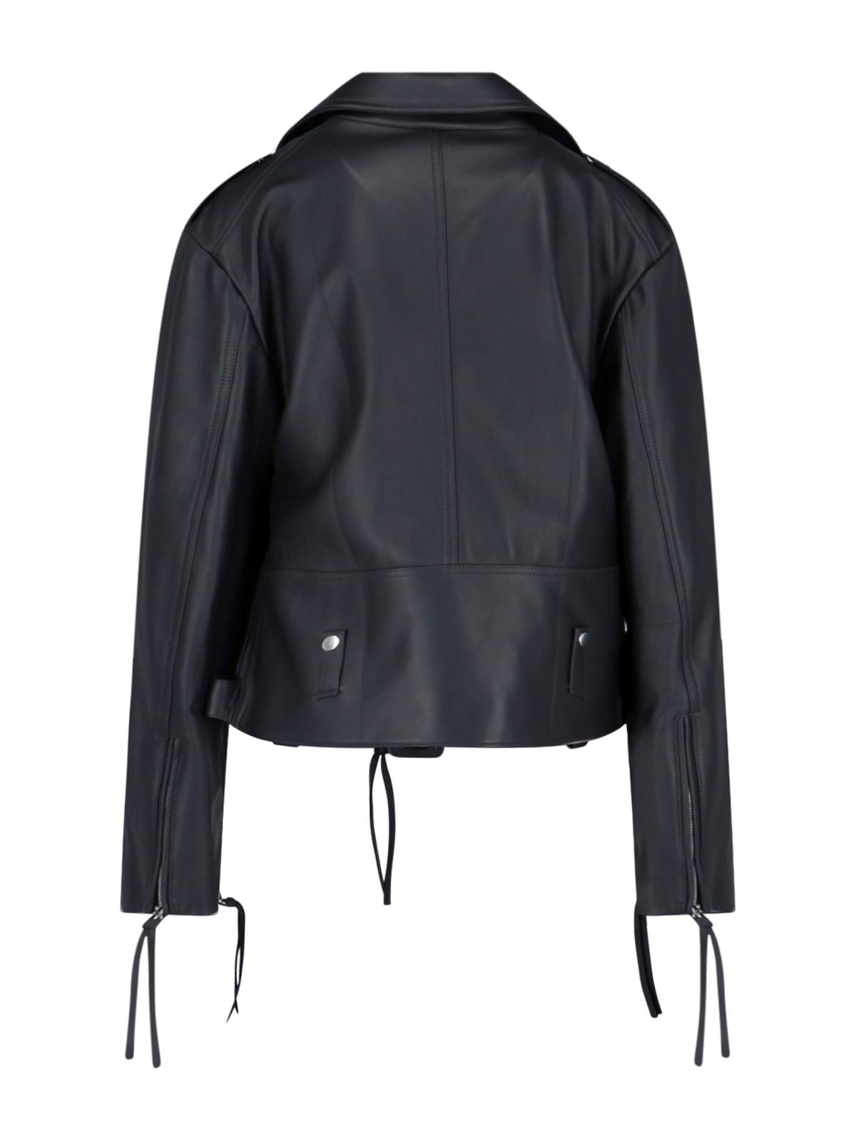 Shop Setchu Biker Jacket In Black