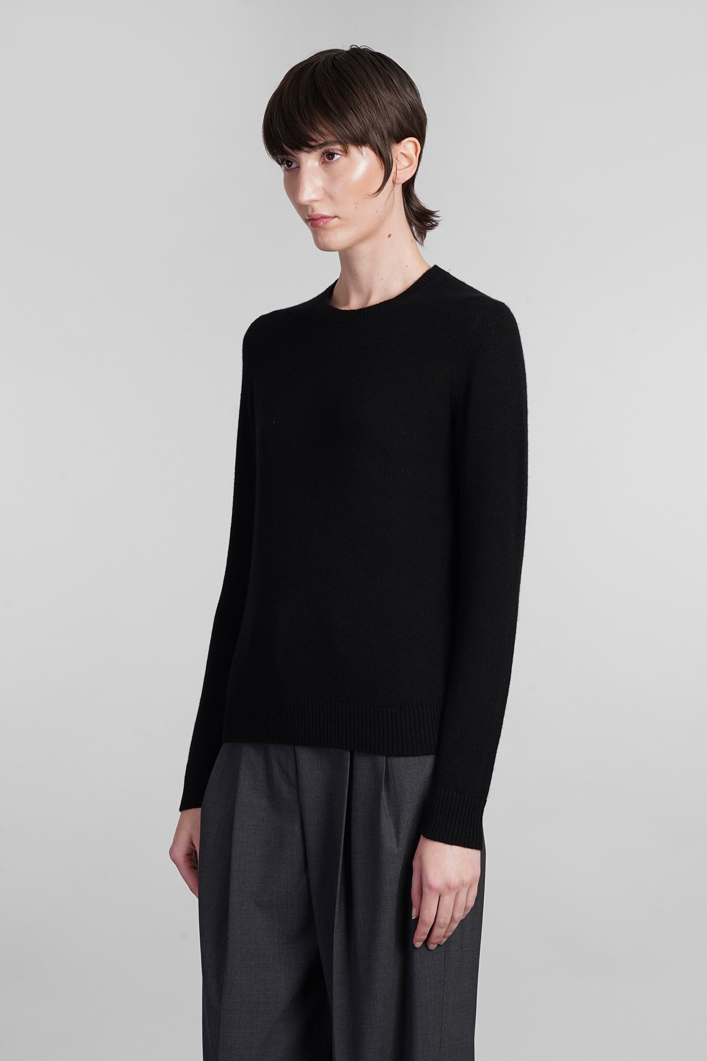 Shop Theory Knitwear In Black Cashmere